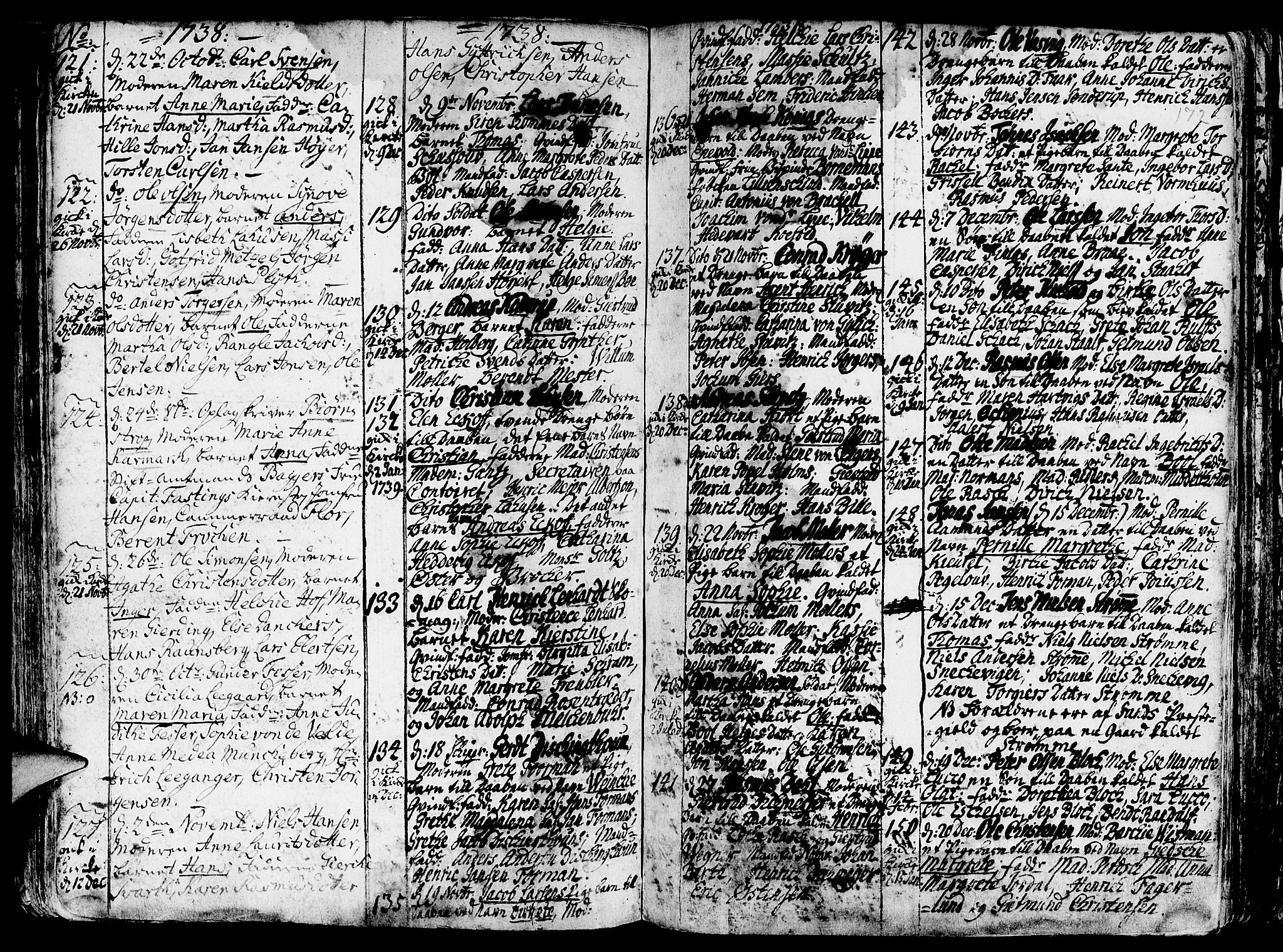 Nykirken Sokneprestembete, SAB/A-77101/H/Haa/L0003: Parish register (official) no. A 3, 1717-1764, p. 172