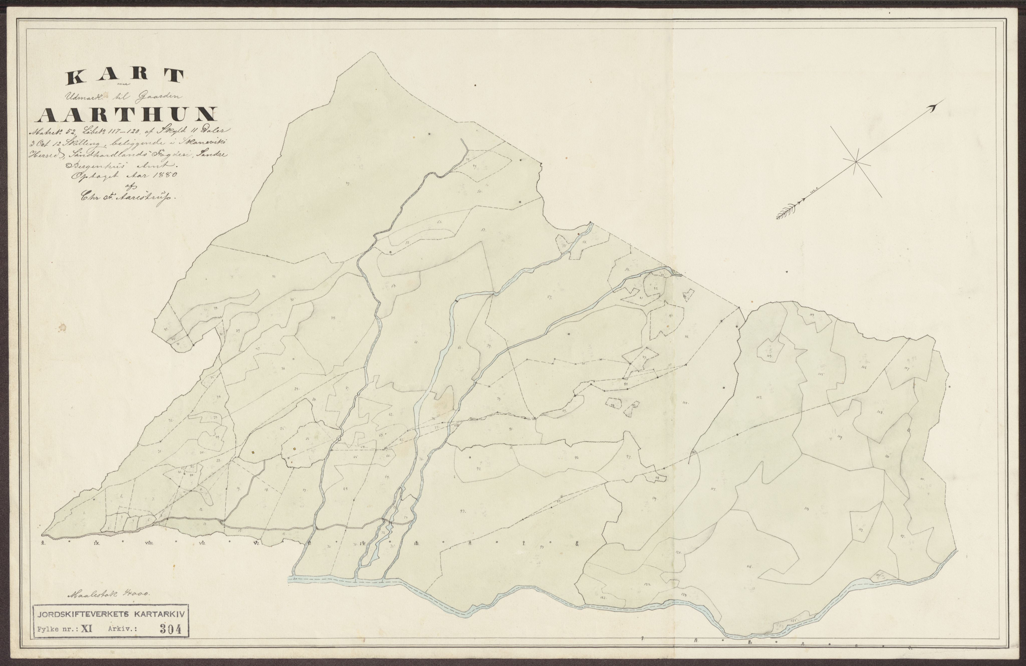 Jordskifteverkets kartarkiv, AV/RA-S-3929/T, 1859-1988, p. 407