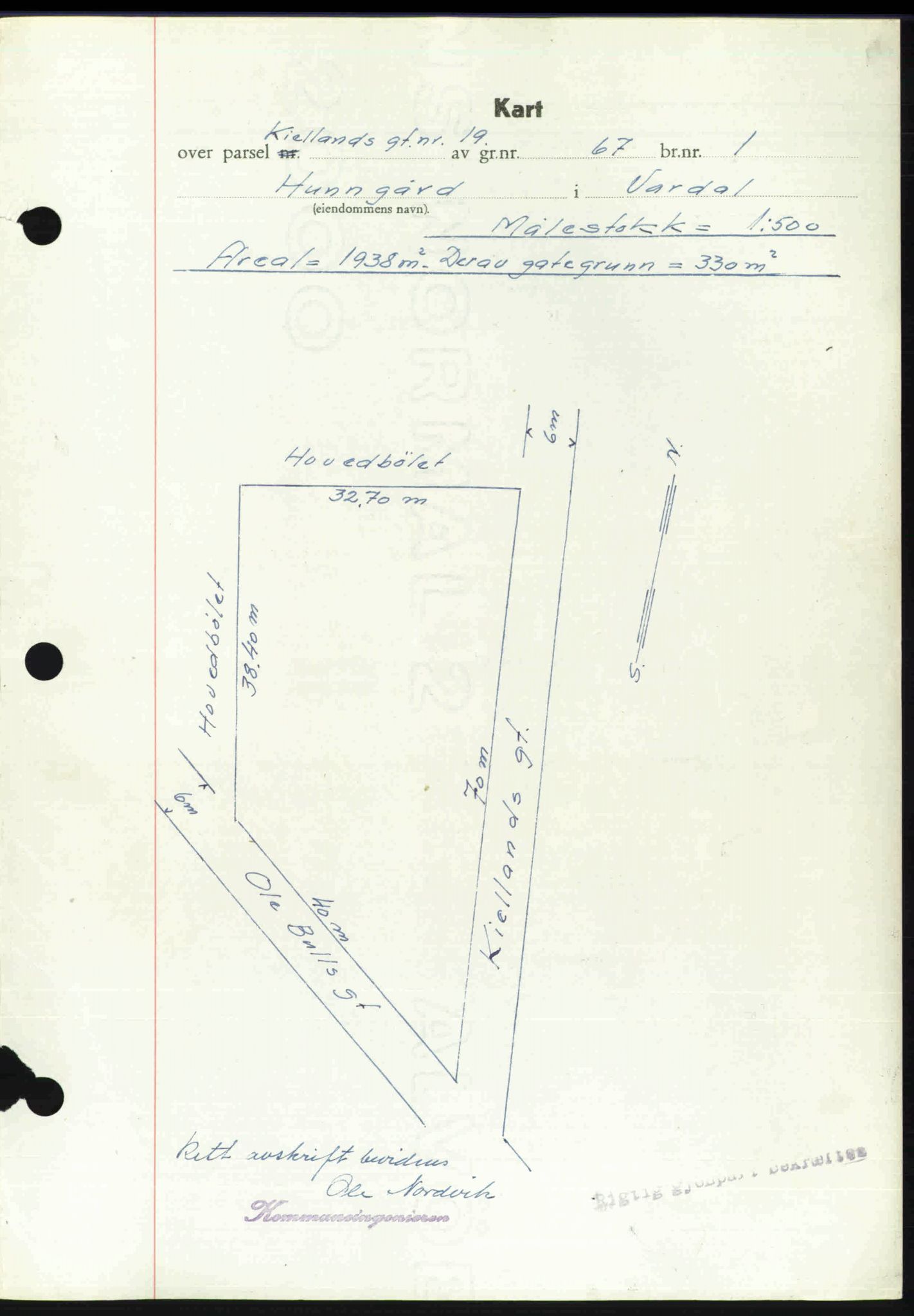 Toten tingrett, SAH/TING-006/H/Hb/Hbc/L0020: Mortgage book no. Hbc-20, 1948-1948, Diary no: : 2527/1948