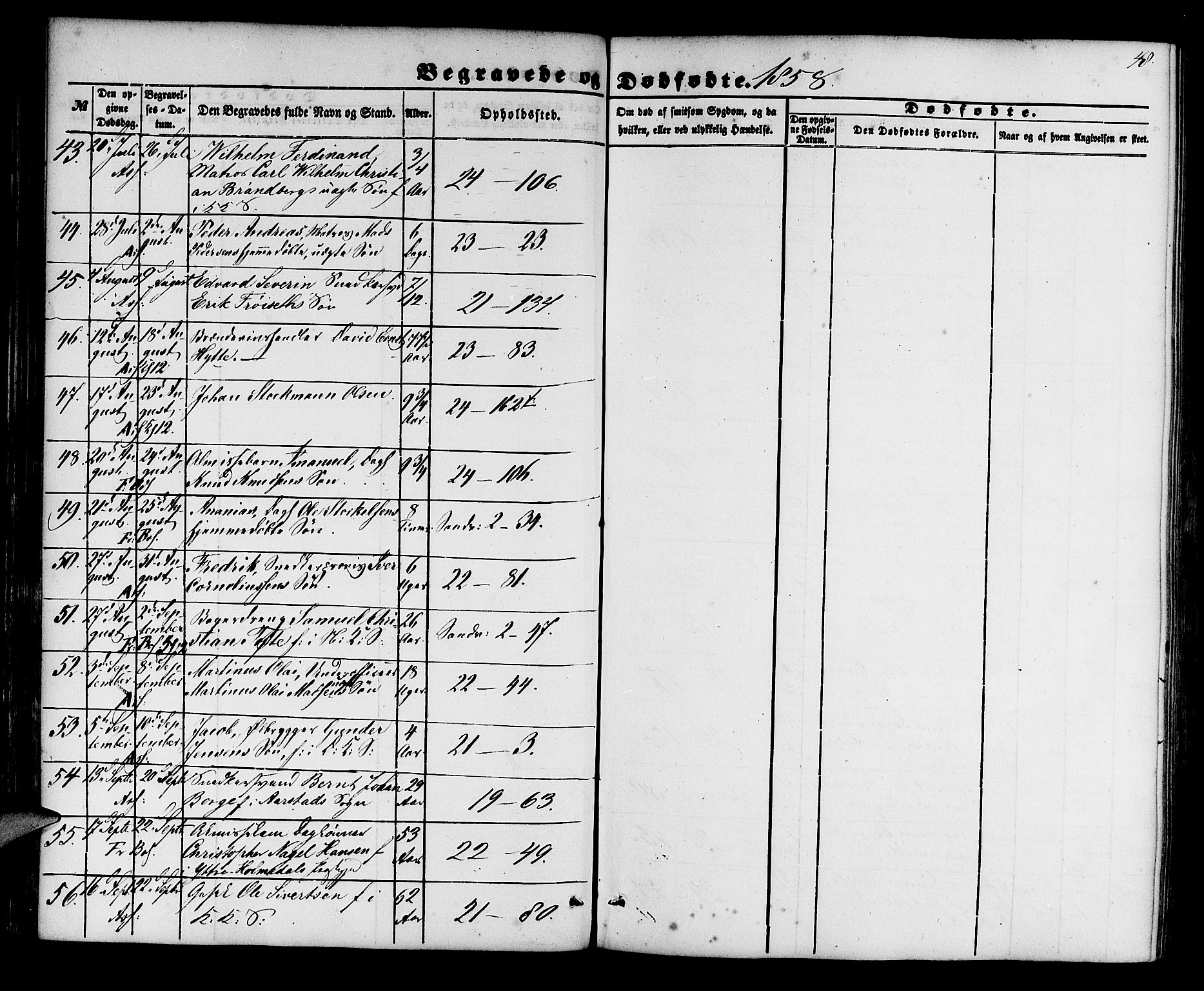 Korskirken sokneprestembete, AV/SAB-A-76101/H/Hab: Parish register (copy) no. E 2, 1851-1871, p. 48