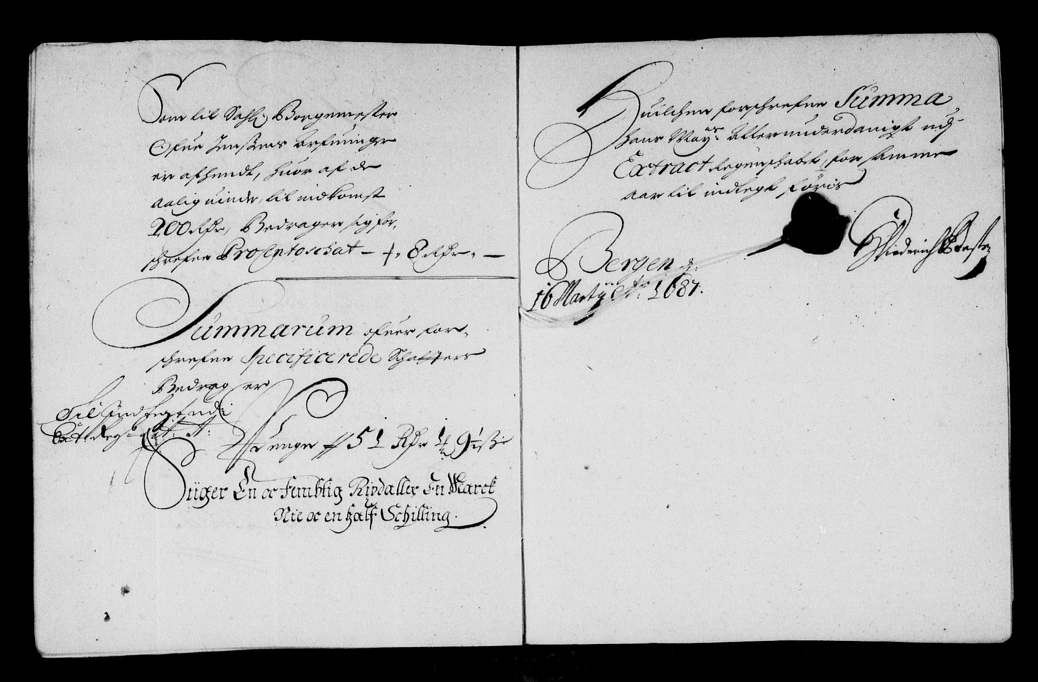 Rentekammeret inntil 1814, Reviderte regnskaper, Stiftamtstueregnskaper, Bergen stiftamt, AV/RA-EA-6043/R/Rc/L0079: Bergen stiftamt, 1685-1686