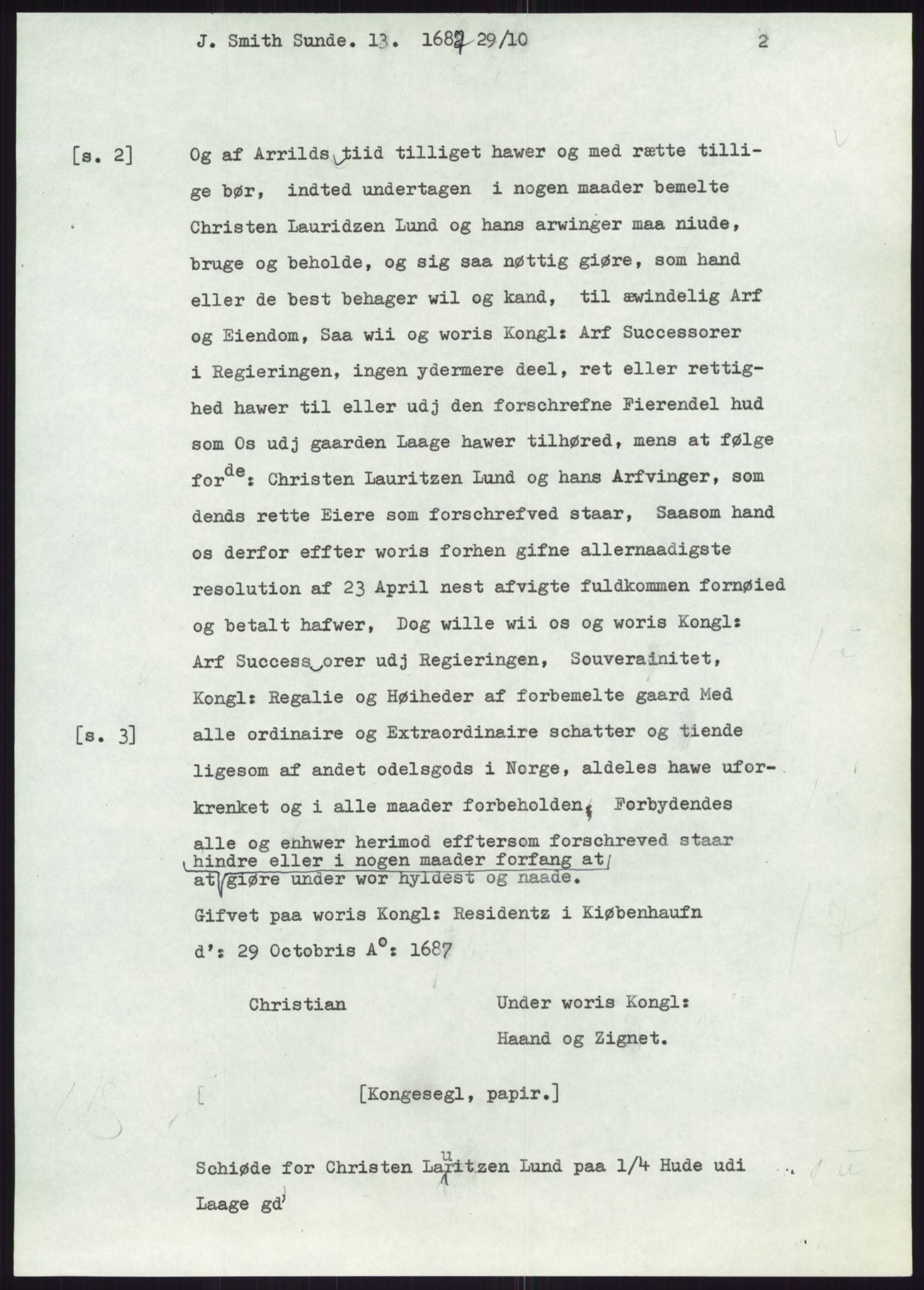 Samlinger til kildeutgivelse, Diplomavskriftsamlingen, AV/RA-EA-4053/H/Ha, p. 3322