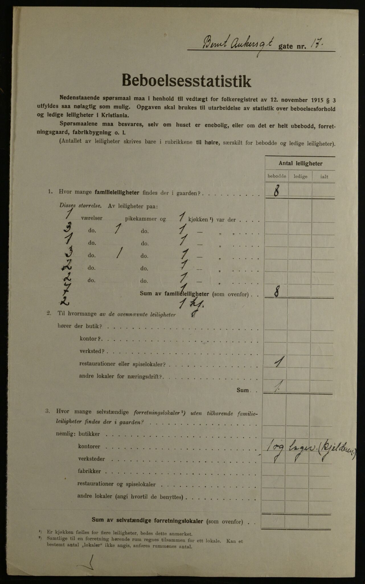 OBA, Municipal Census 1923 for Kristiania, 1923, p. 5752