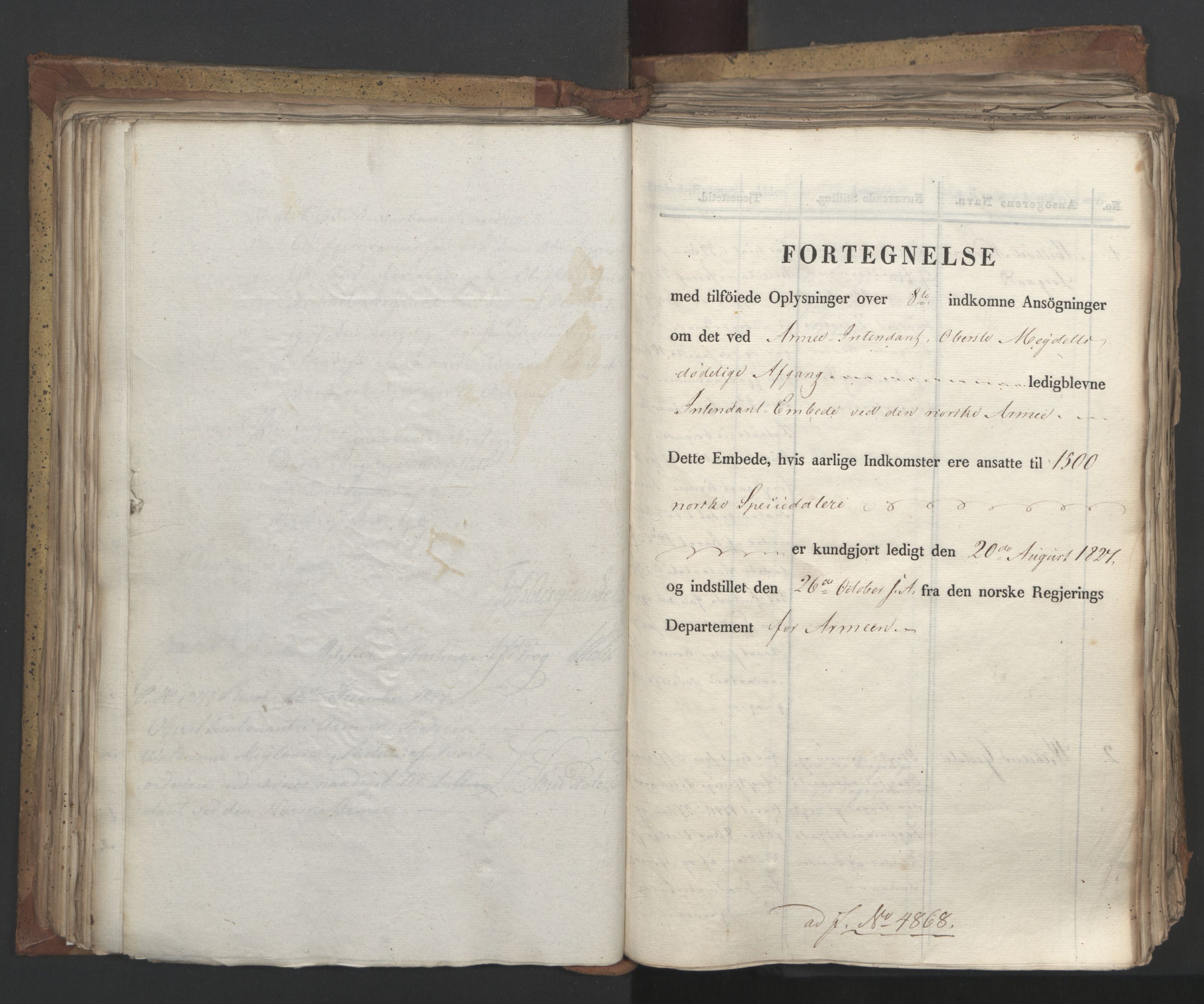 Statsrådsavdelingen i Stockholm, AV/RA-S-1003/D/Da/L0053: Regjeringsinnstillinger nr. 4800-5017, 1827, p. 213