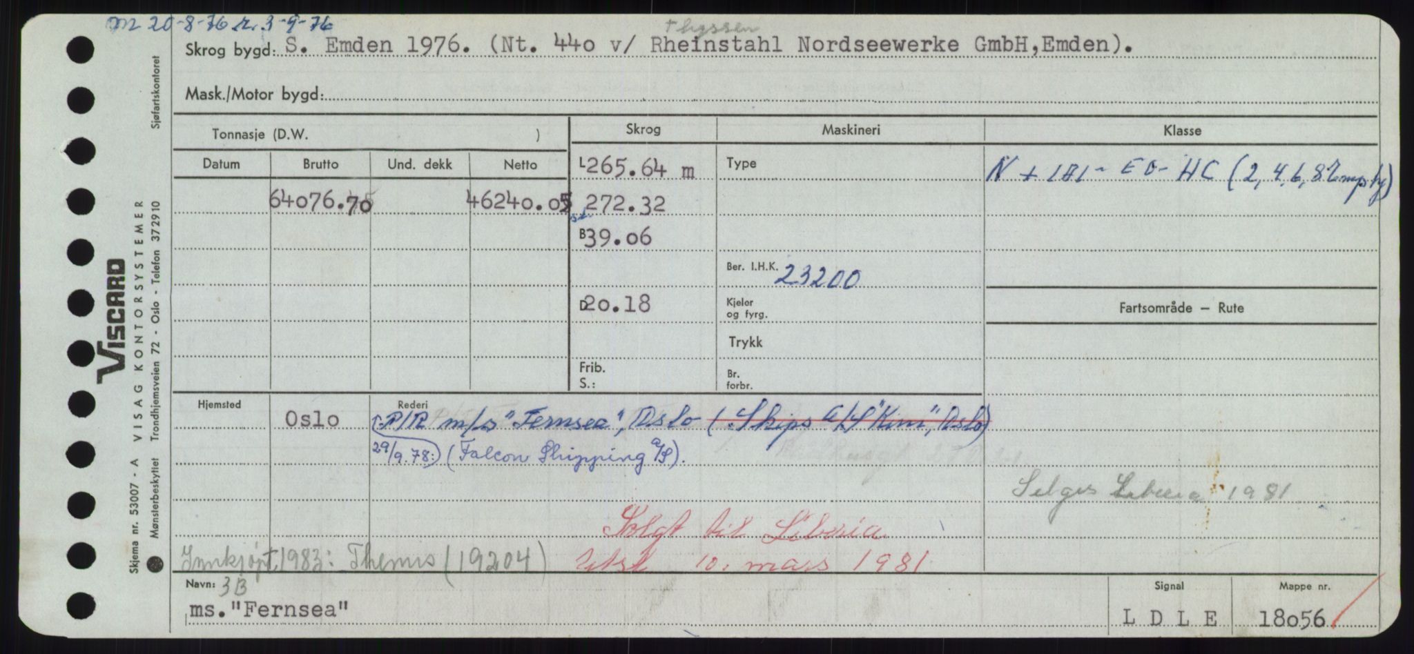 Sjøfartsdirektoratet med forløpere, Skipsmålingen, RA/S-1627/H/Hd/L0010: Fartøy, F-Fjø, p. 415