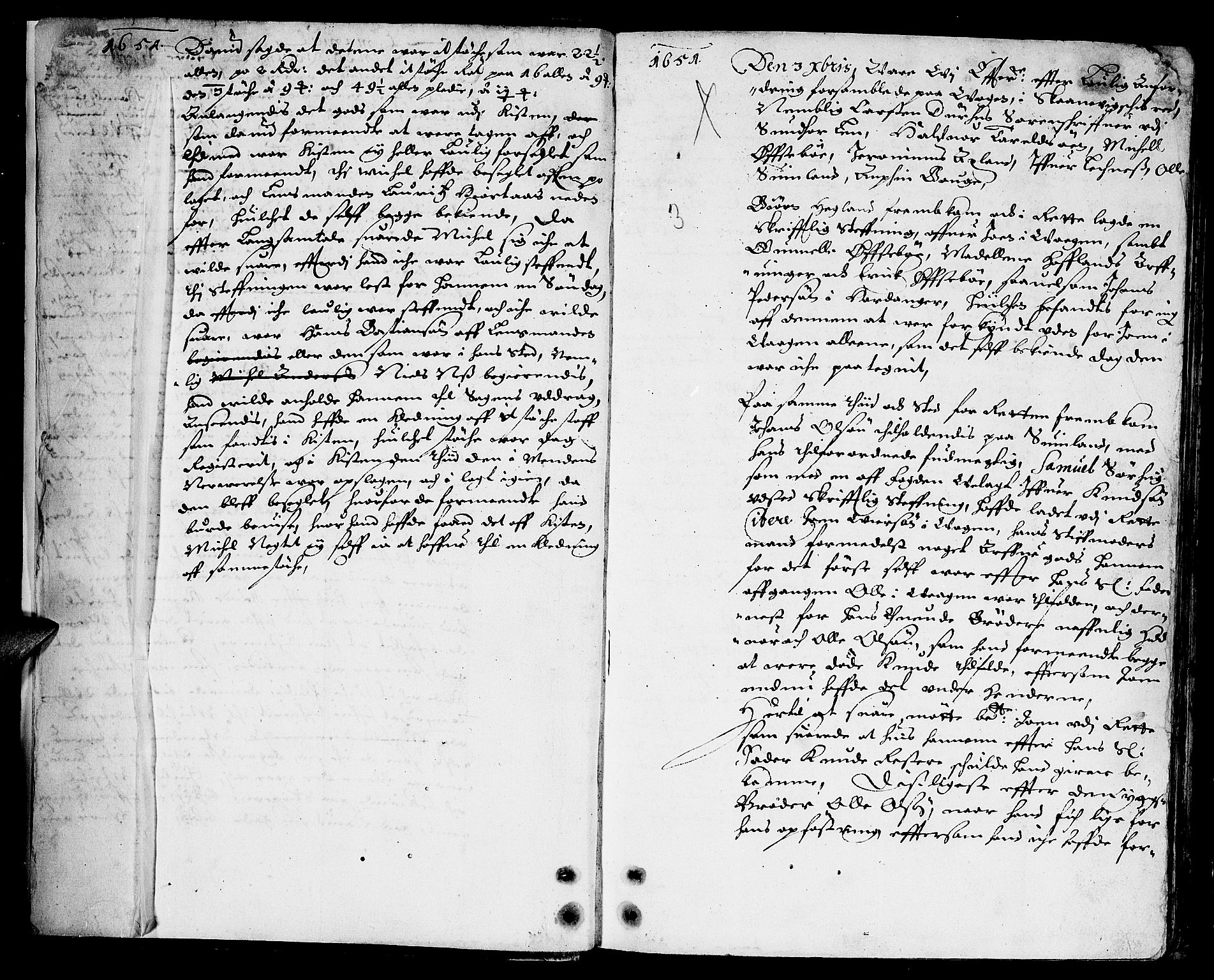 Sunnhordland sorenskrivar, SAB/A-2401/1/F/Faa/L0003: Tingbøker, 1651-1653, p. 2b-3a