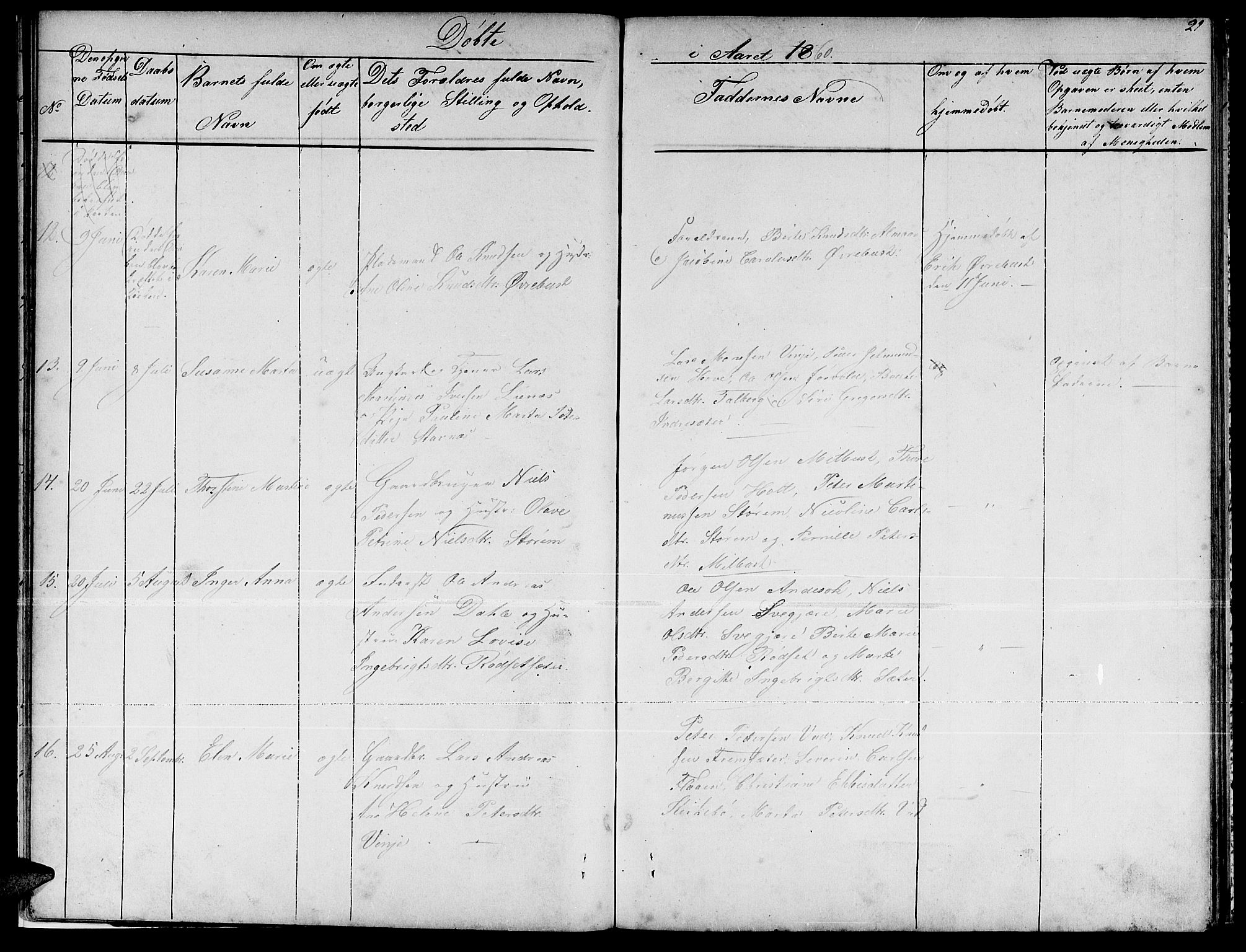 Ministerialprotokoller, klokkerbøker og fødselsregistre - Møre og Romsdal, SAT/A-1454/521/L0300: Parish register (copy) no. 521C01, 1854-1881, p. 21