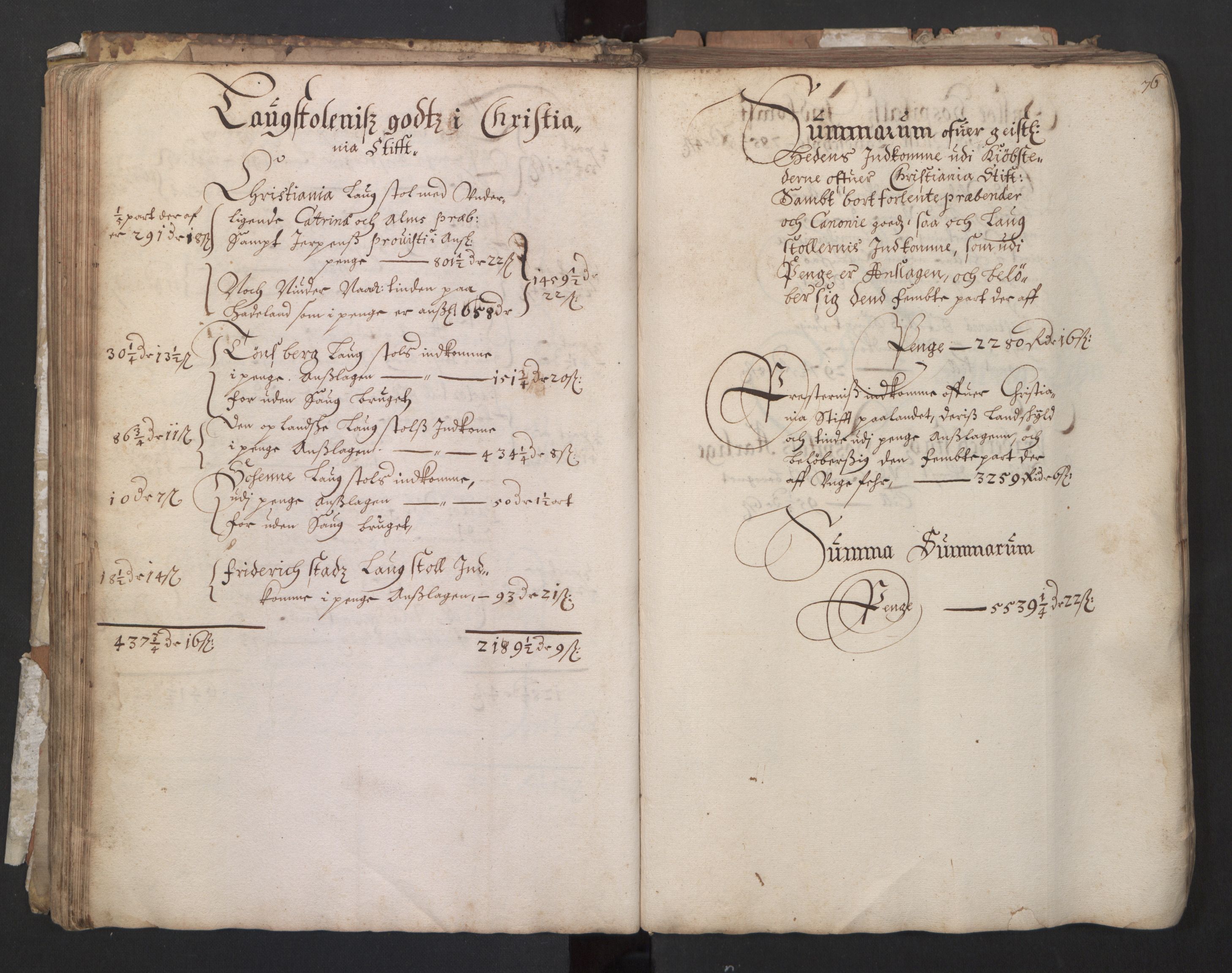 Rentekammeret inntil 1814, Realistisk ordnet avdeling, AV/RA-EA-4070/L/L0031/0002: Landkommisjonens ekstrakter: / Likelydende protokoll (kopi eller konsept?) merket Nr. 1. 1682., 1682, p. 75b-76a