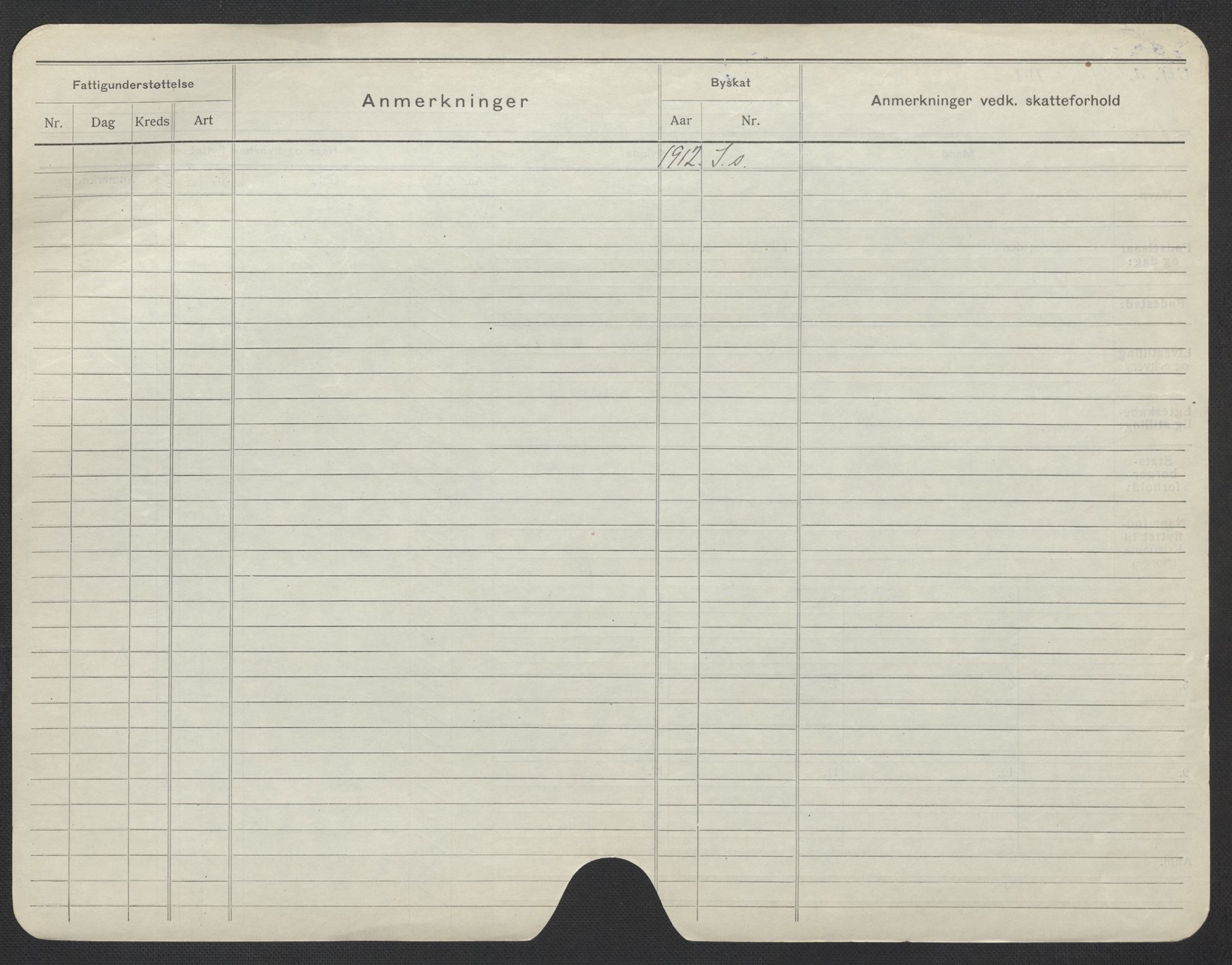 Oslo folkeregister, Registerkort, AV/SAO-A-11715/F/Fa/Fac/L0020: Kvinner, 1906-1914, p. 75b