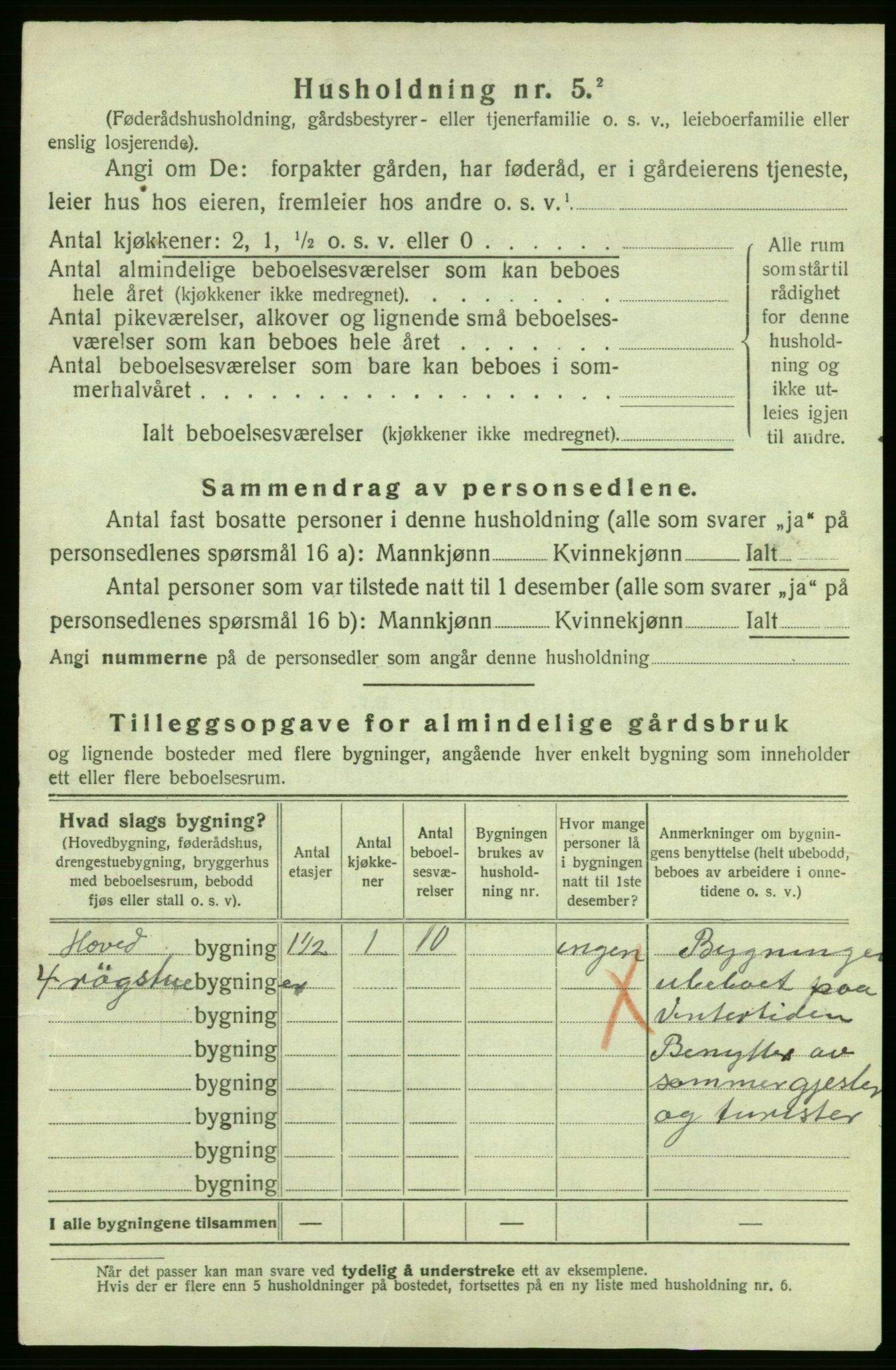 SAB, 1920 census for Strandebarm, 1920, p. 1176