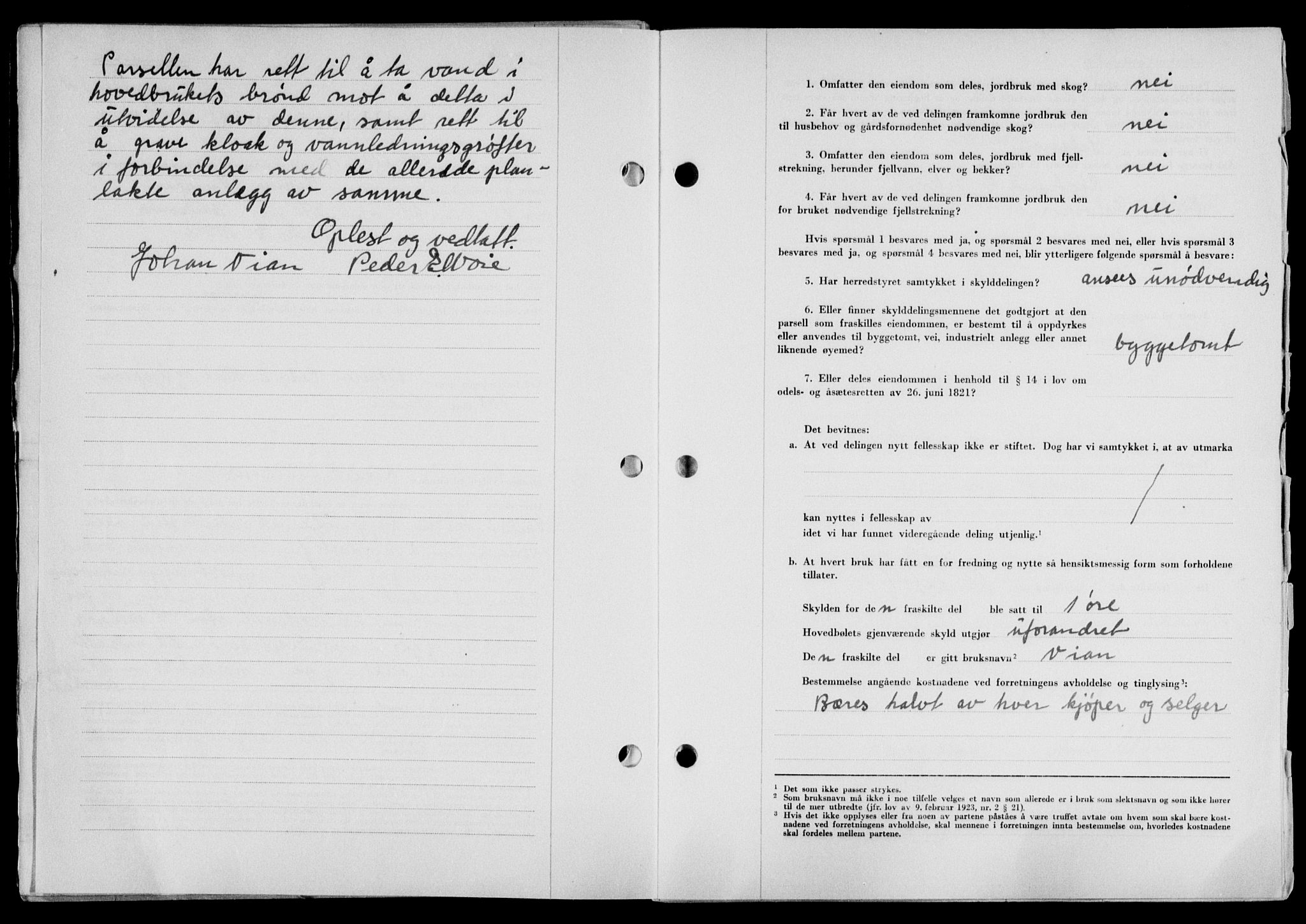 Lofoten sorenskriveri, SAT/A-0017/1/2/2C/L0019a: Mortgage book no. 19a, 1948-1948, Diary no: : 1783/1948