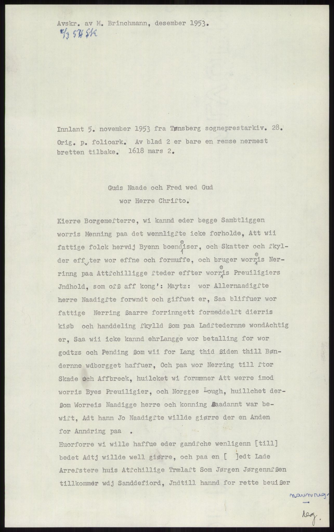 Samlinger til kildeutgivelse, Diplomavskriftsamlingen, AV/RA-EA-4053/H/Ha, p. 1050