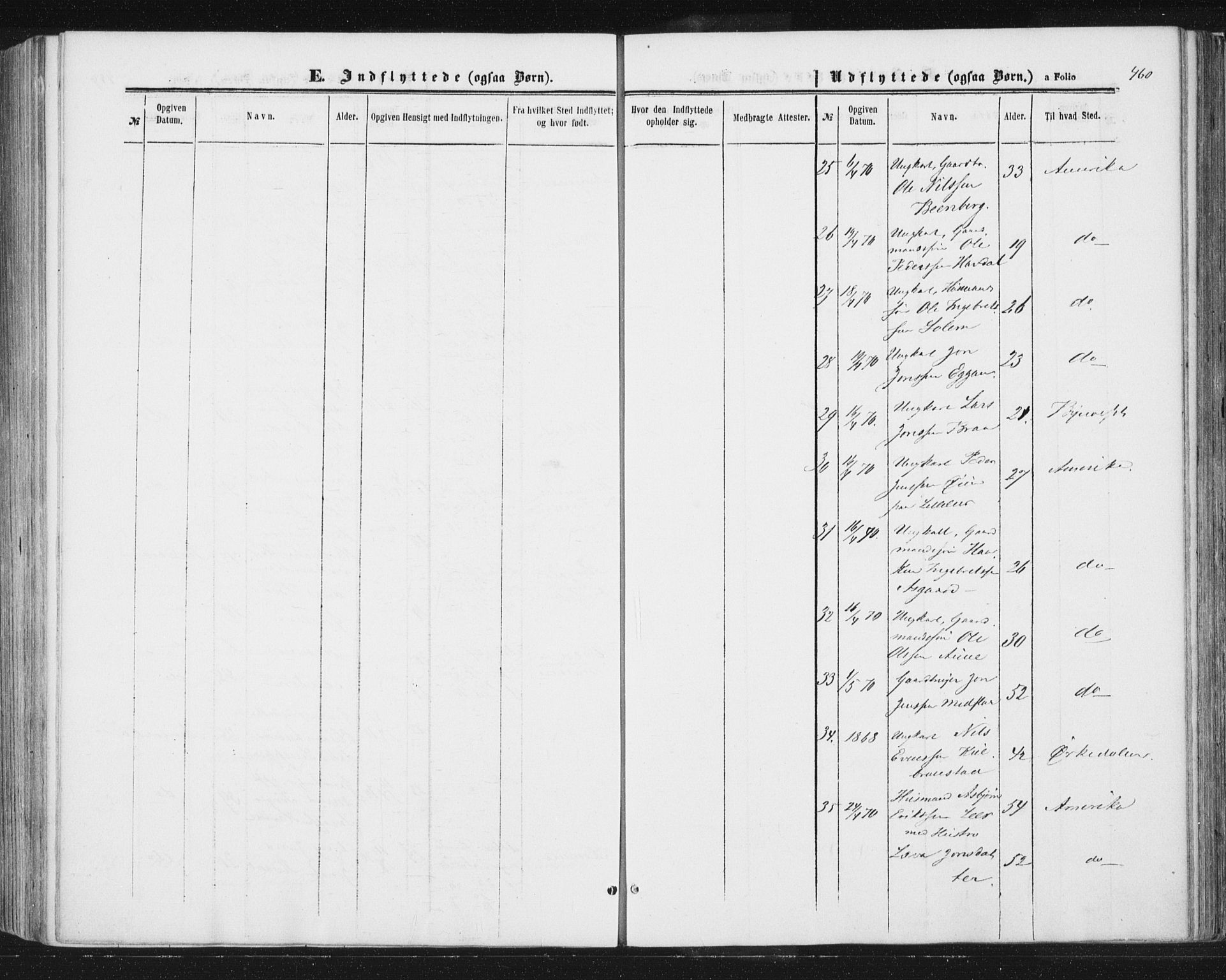 Ministerialprotokoller, klokkerbøker og fødselsregistre - Sør-Trøndelag, SAT/A-1456/691/L1077: Parish register (official) no. 691A09, 1862-1873, p. 460