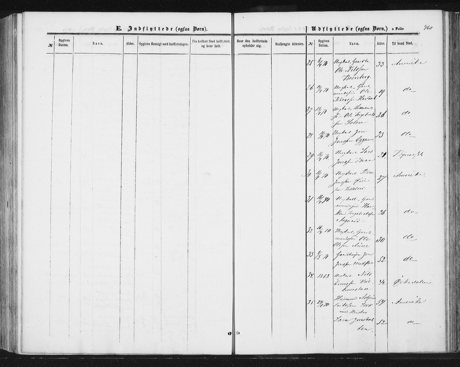 Ministerialprotokoller, klokkerbøker og fødselsregistre - Sør-Trøndelag, AV/SAT-A-1456/691/L1077: Parish register (official) no. 691A09, 1862-1873, p. 460