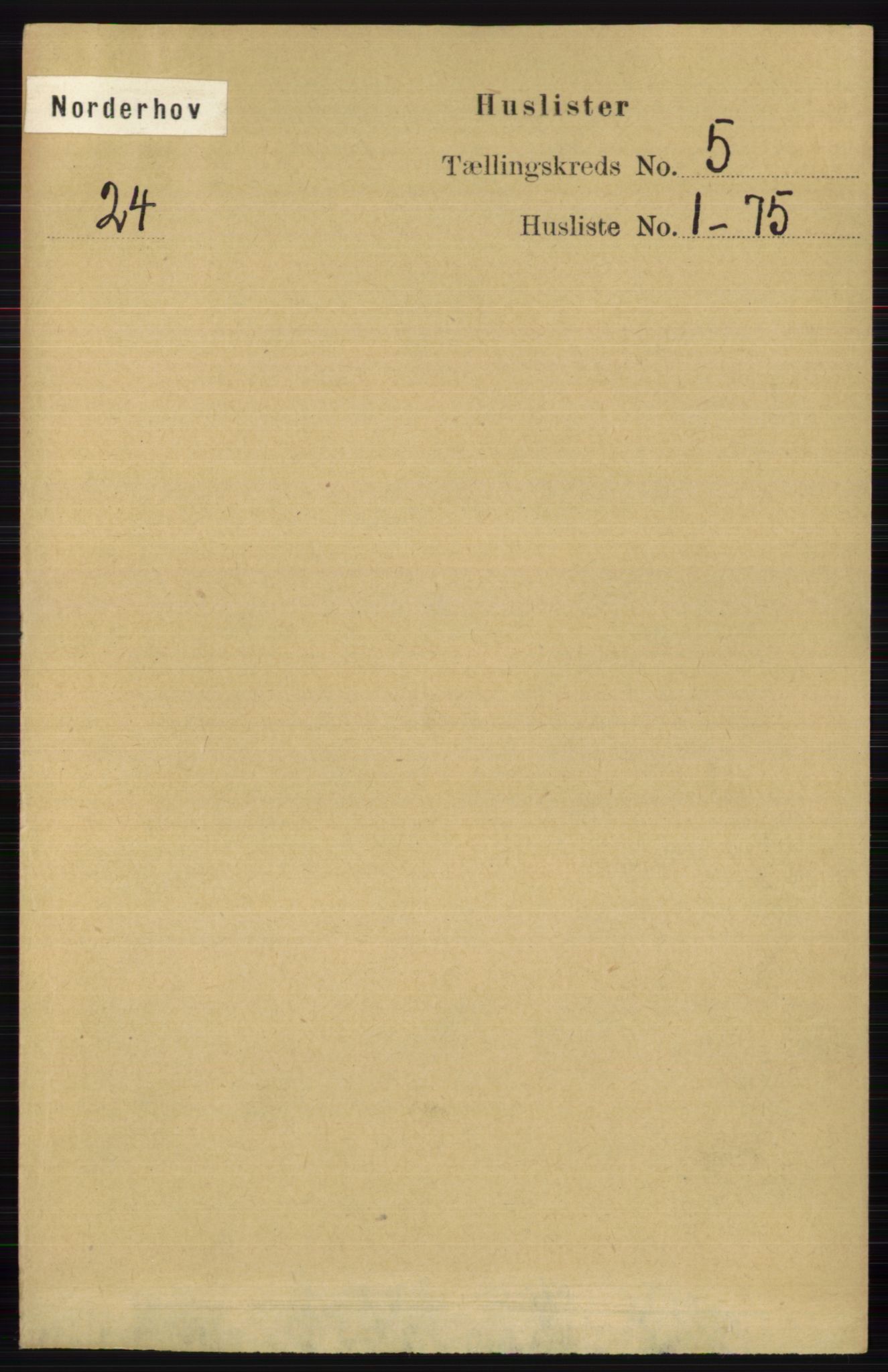 RA, 1891 census for 0613 Norderhov, 1891, p. 3440
