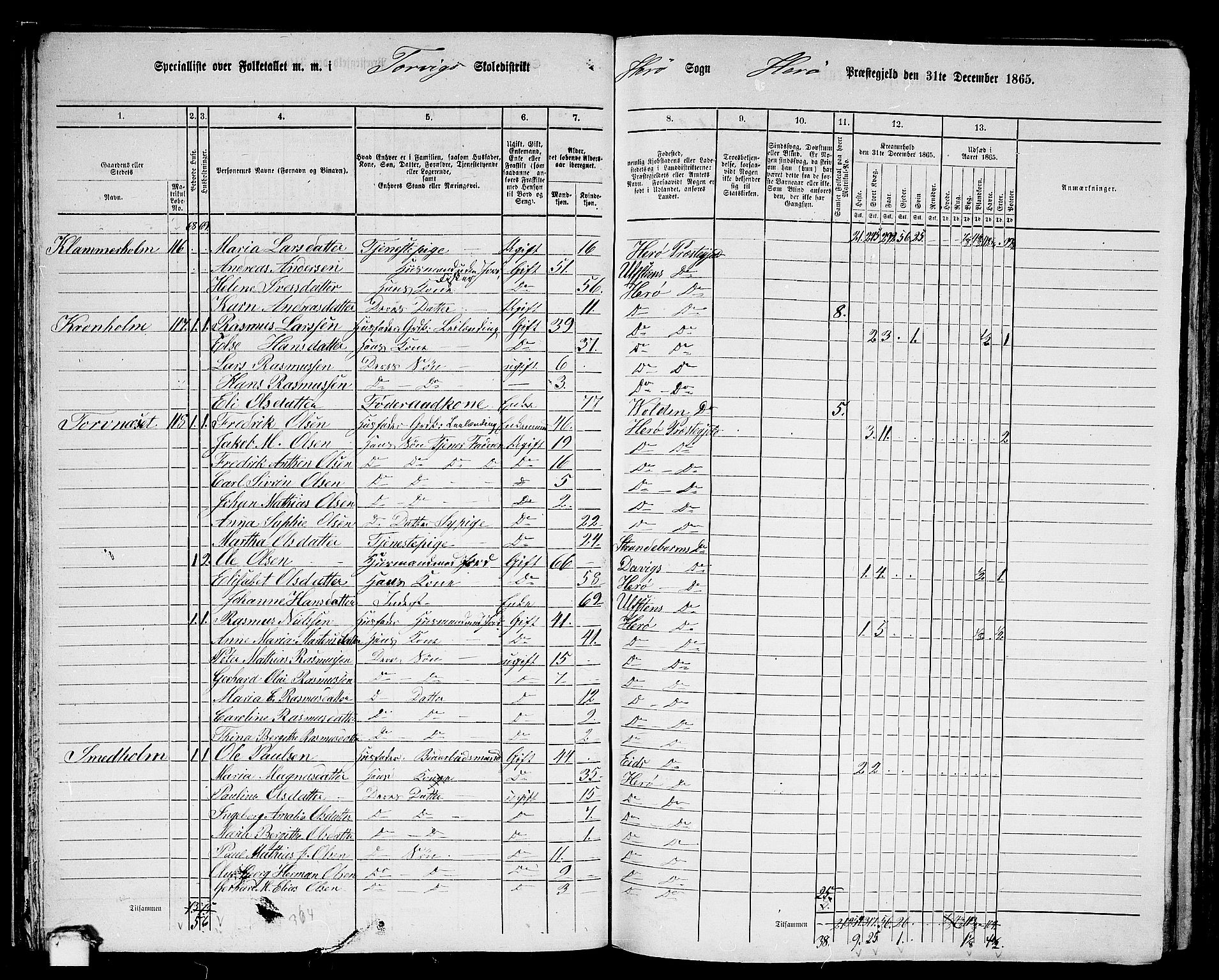 RA, 1865 census for Herøy, 1865, p. 51