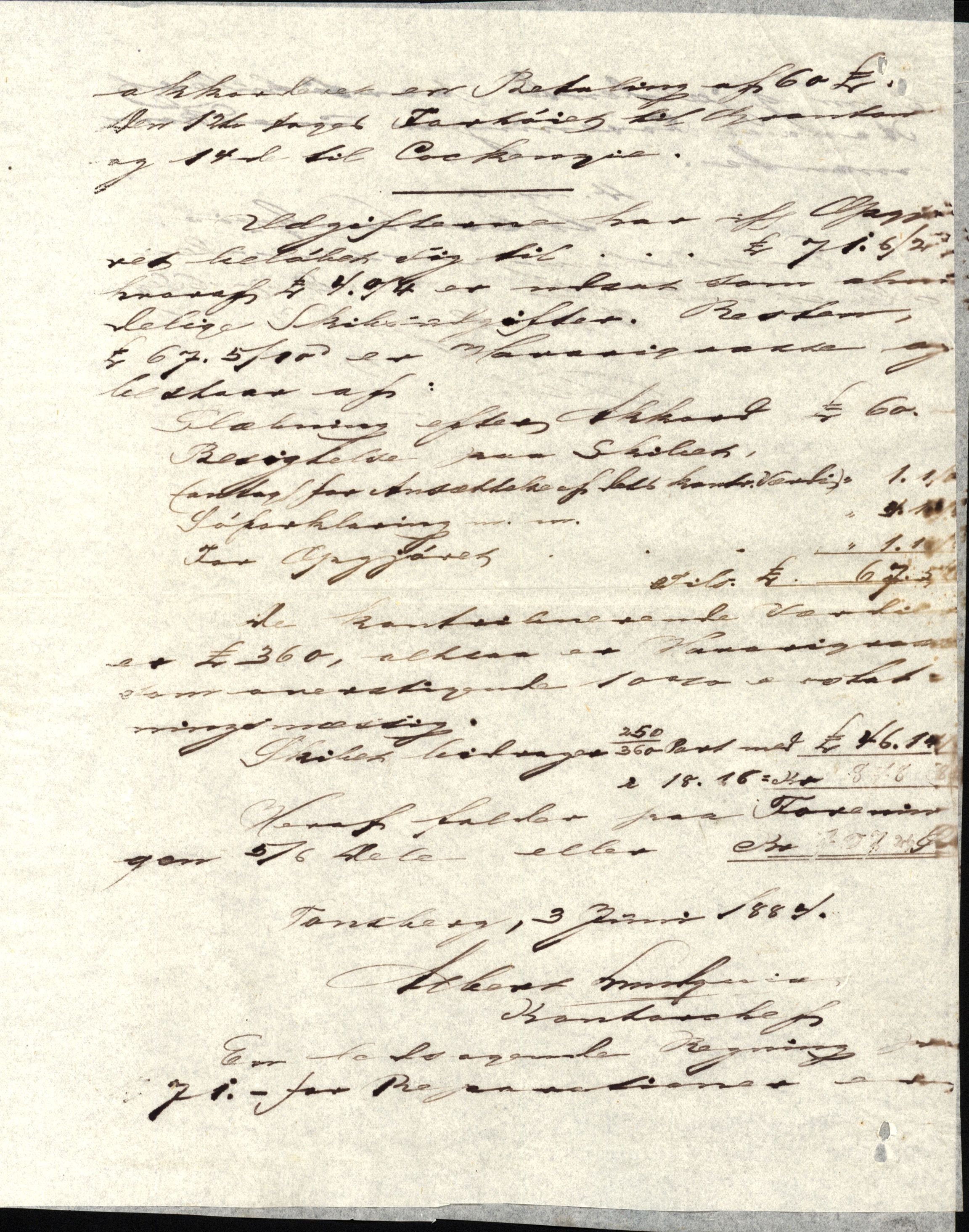 Pa 63 - Østlandske skibsassuranceforening, VEMU/A-1079/G/Ga/L0017/0009: Havaridokumenter / Agnese, Agnes, Adelphia, Kvik, Varnæs, 1884, p. 38