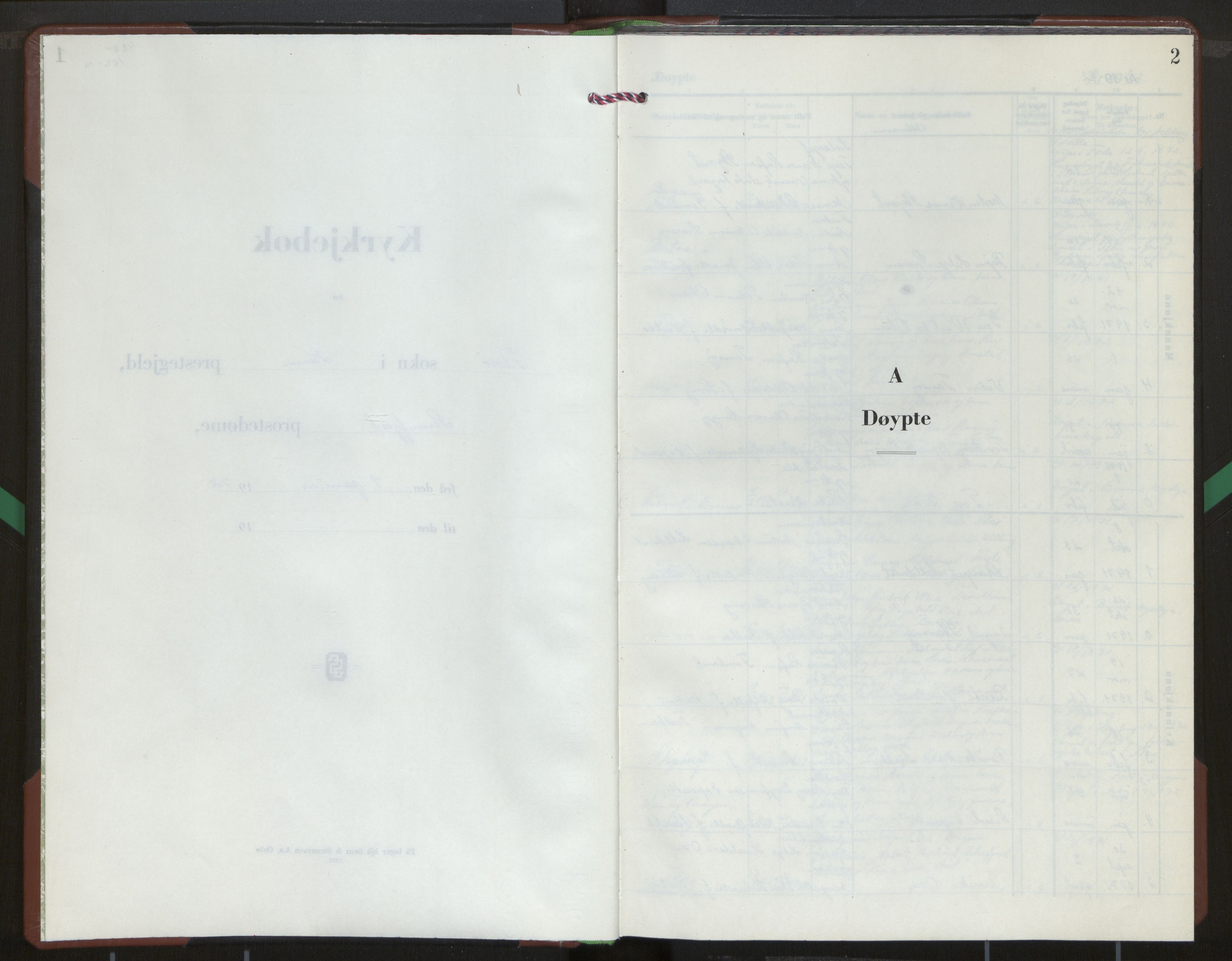 Kinn sokneprestembete, SAB/A-80801/H/Hab/Habb/L0003: Parish register (copy) no. B 3, 1971-1974, p. 2