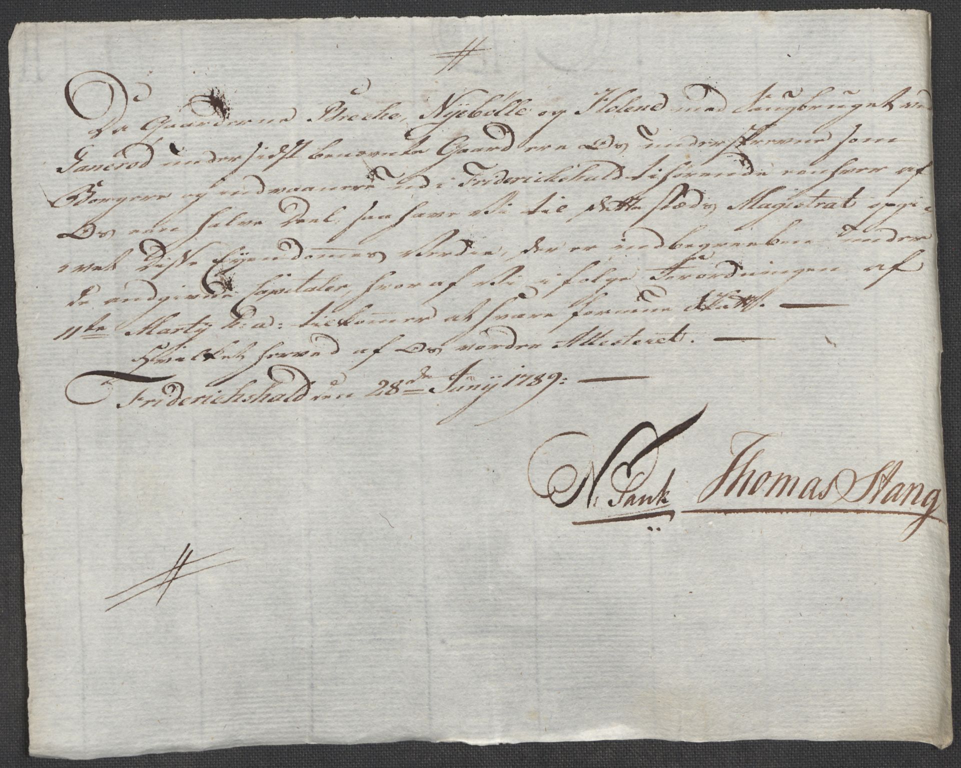 Rentekammeret inntil 1814, Reviderte regnskaper, Mindre regnskaper, AV/RA-EA-4068/Rf/Rfe/L0015: Holmestrand, Idd og Marker fogderi, 1789, p. 405