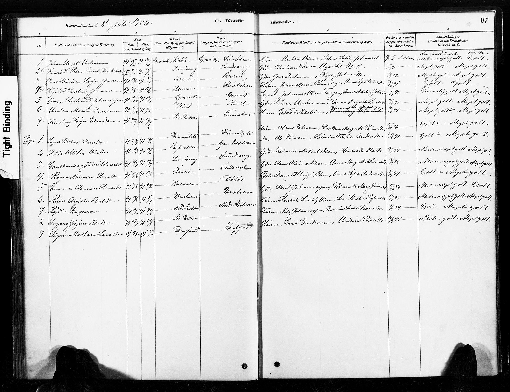 Ministerialprotokoller, klokkerbøker og fødselsregistre - Nord-Trøndelag, SAT/A-1458/789/L0705: Parish register (official) no. 789A01, 1878-1910, p. 97