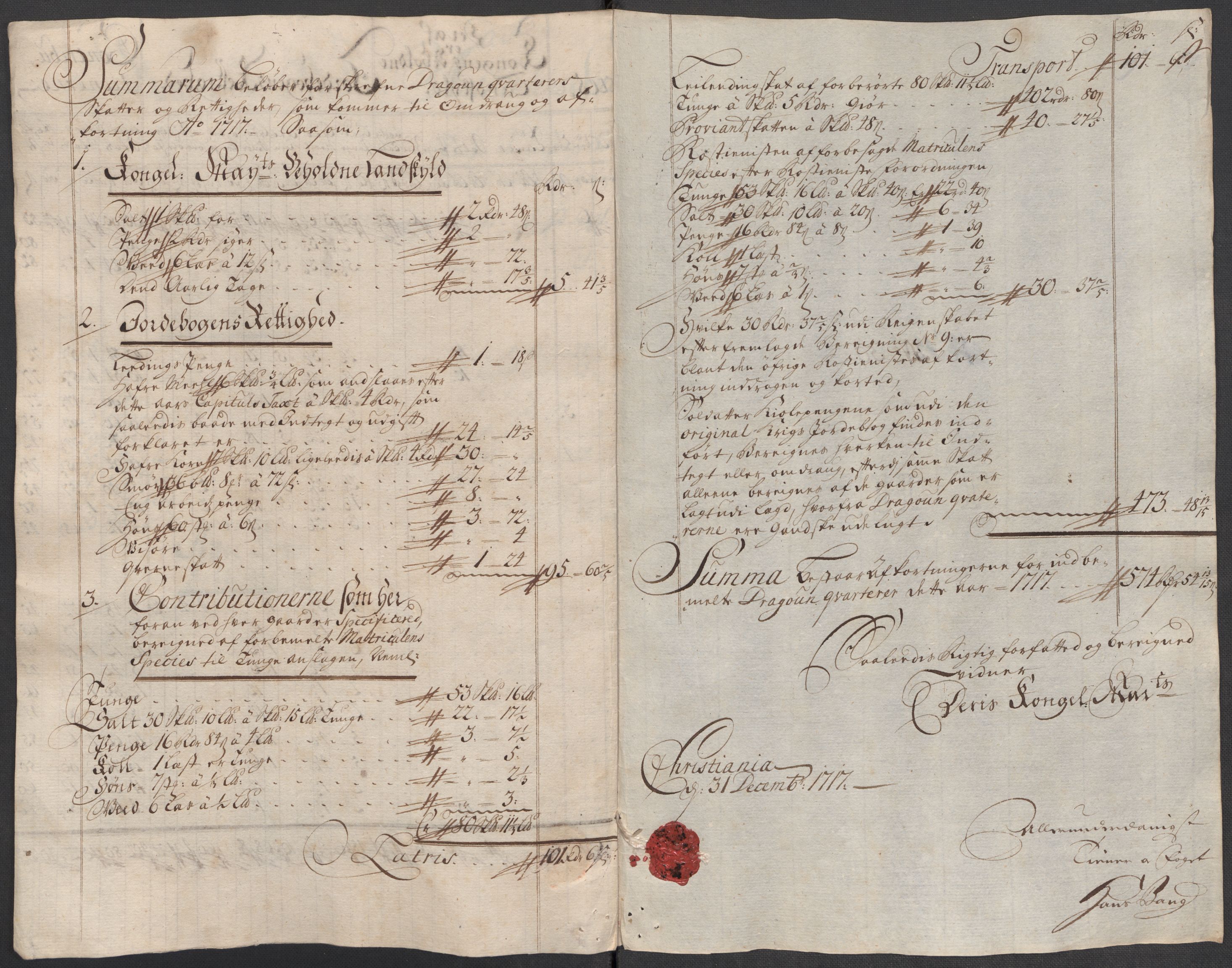 Rentekammeret inntil 1814, Reviderte regnskaper, Fogderegnskap, AV/RA-EA-4092/R10/L0455: Fogderegnskap Aker og Follo, 1717, p. 289