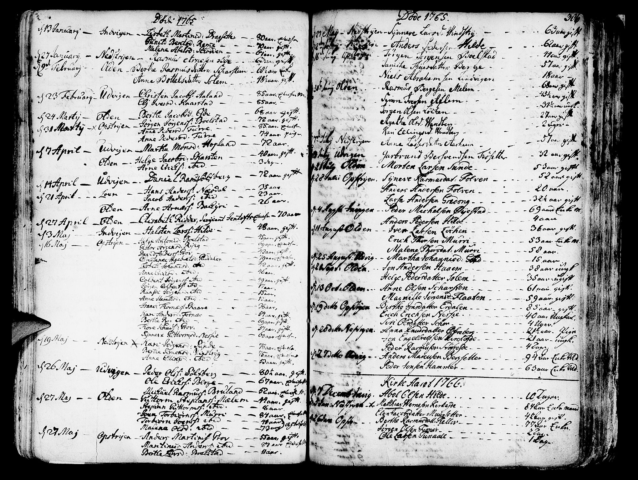 Innvik sokneprestembete, SAB/A-80501: Parish register (official) no. A 1, 1750-1816, p. 306