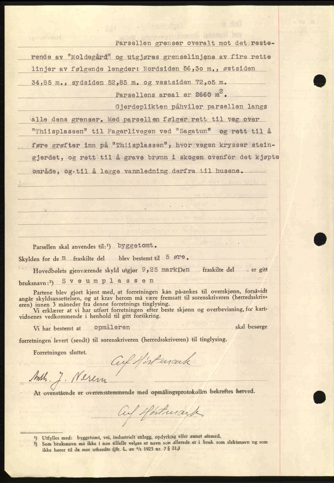 Romsdal sorenskriveri, AV/SAT-A-4149/1/2/2C: Mortgage book no. A7, 1939-1939, Diary no: : 1228/1939