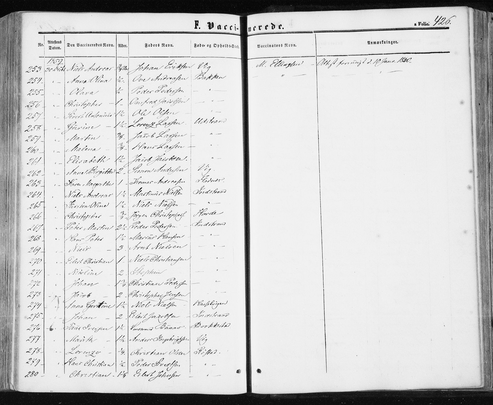 Ministerialprotokoller, klokkerbøker og fødselsregistre - Sør-Trøndelag, SAT/A-1456/659/L0737: Parish register (official) no. 659A07, 1857-1875, p. 426