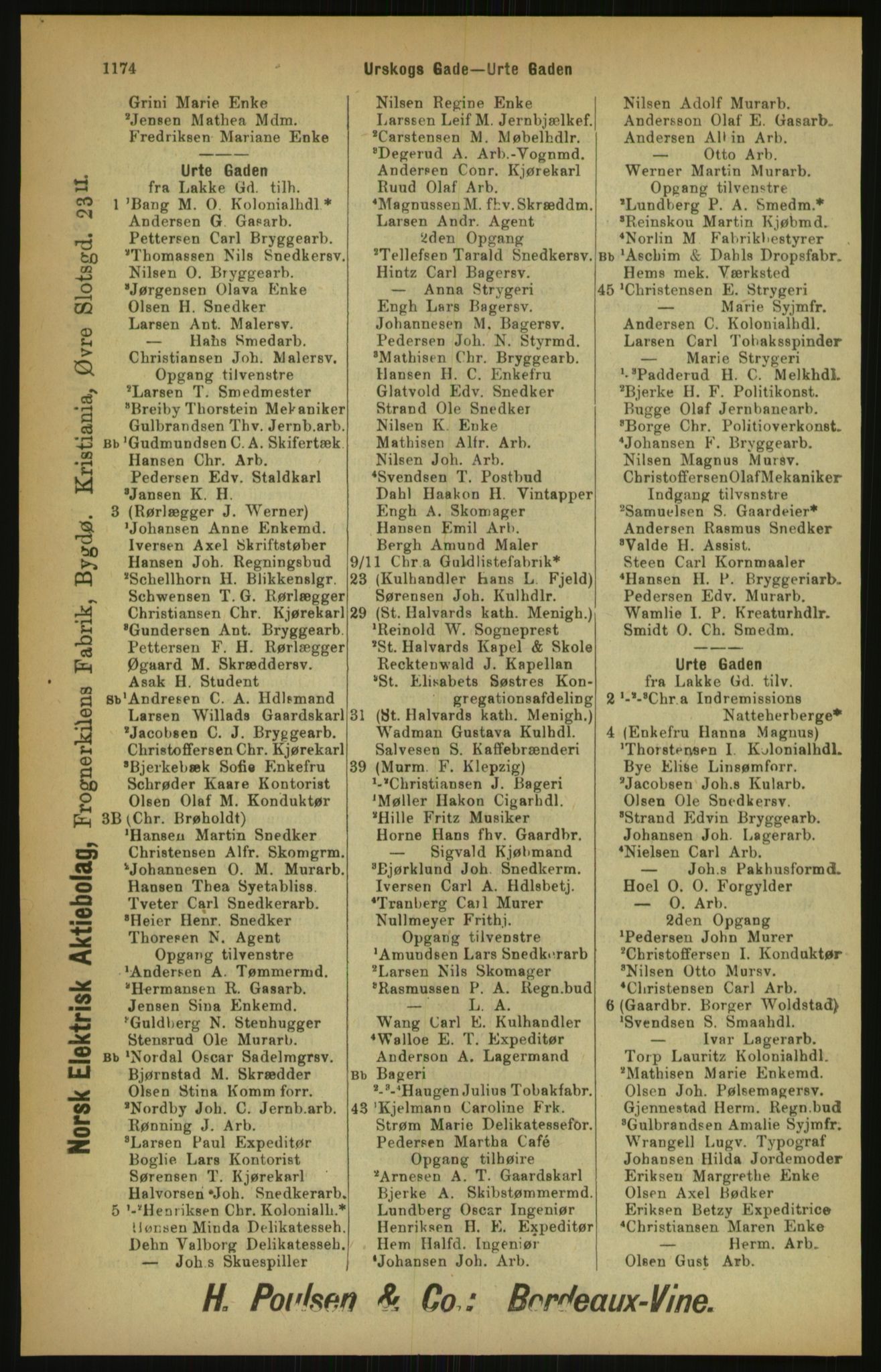 Kristiania/Oslo adressebok, PUBL/-, 1900, p. 1174