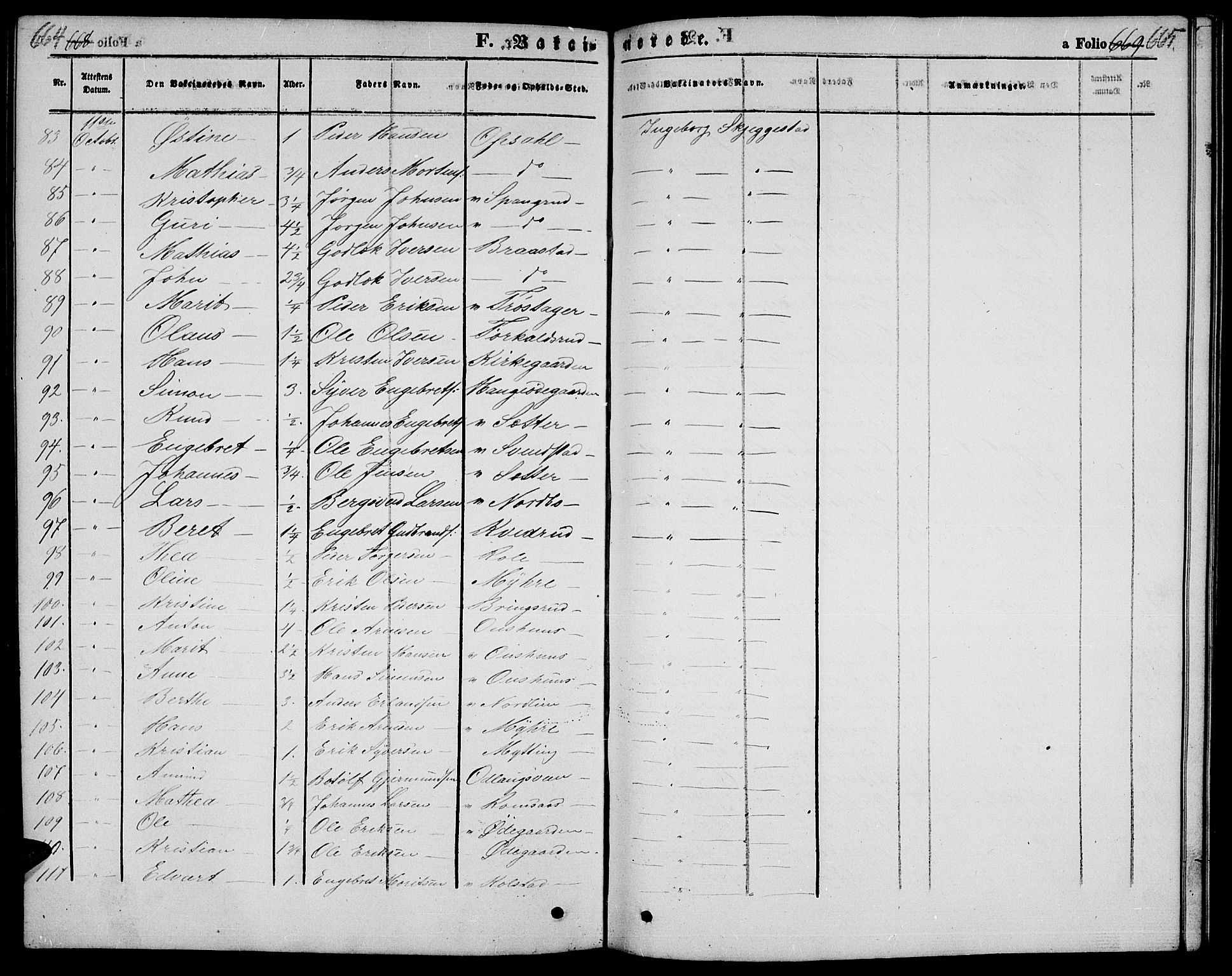 Ringebu prestekontor, AV/SAH-PREST-082/H/Ha/Hab/L0003: Parish register (copy) no. 3, 1854-1866, p. 664-665