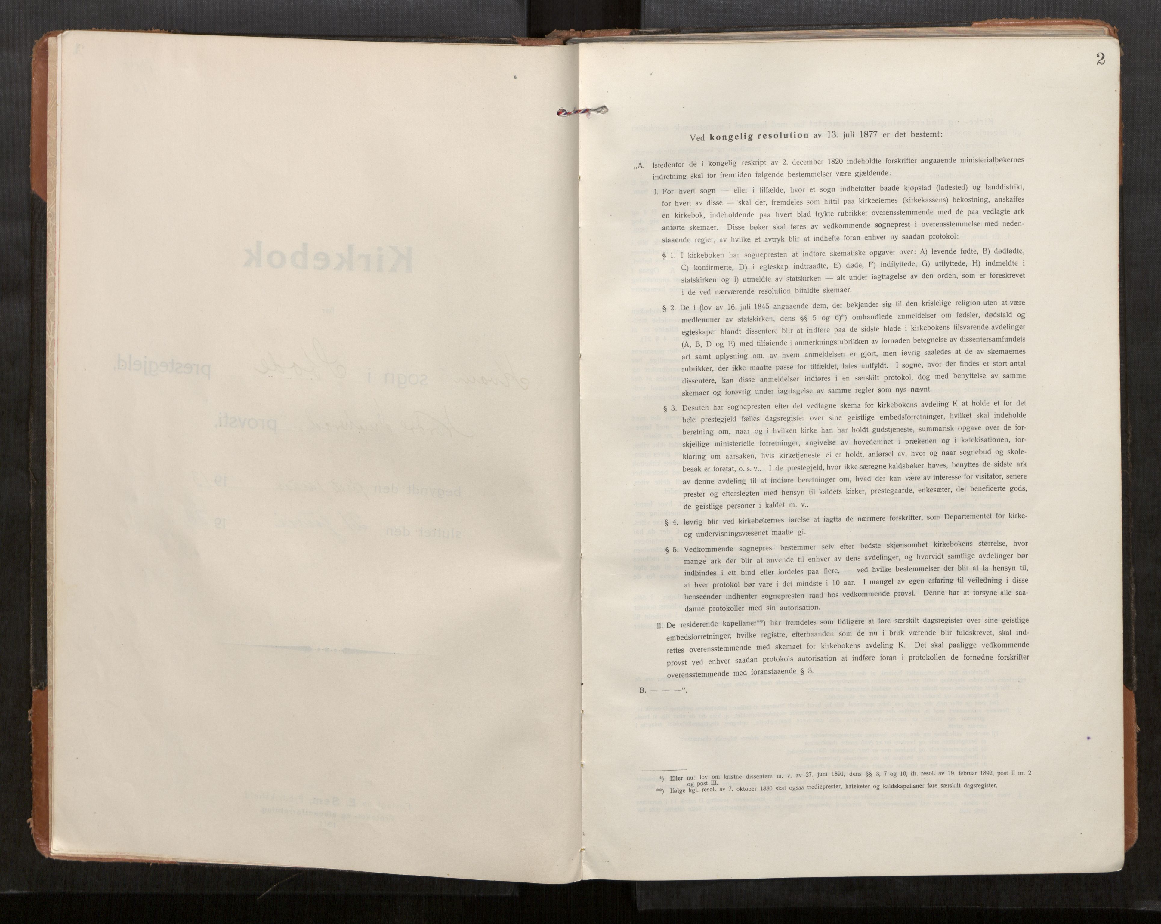 Stod sokneprestkontor, SAT/A-1164/1/I/I1/I1a/L0004: Parish register (official) no. 4, 1913-1933, p. 2