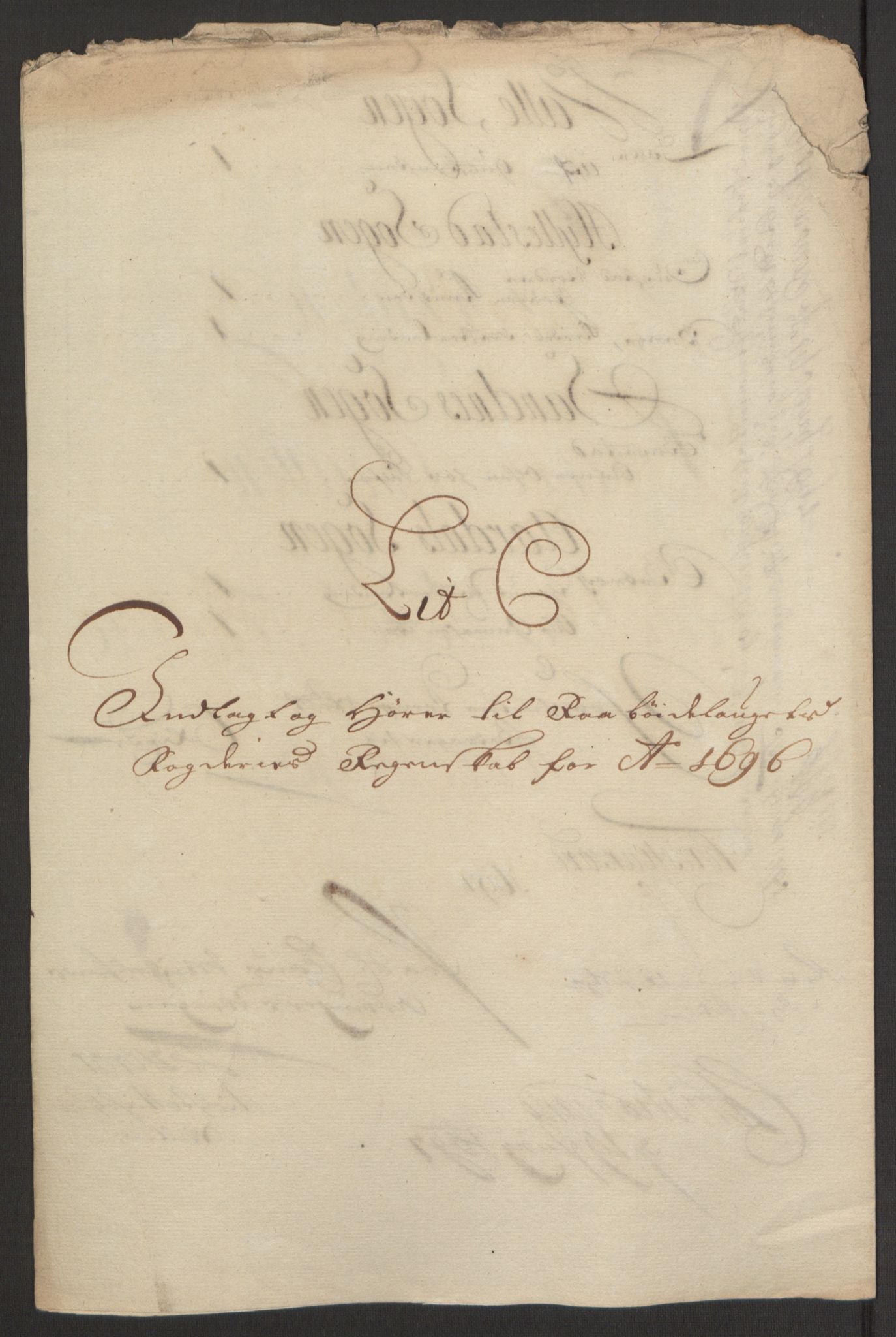 Rentekammeret inntil 1814, Reviderte regnskaper, Fogderegnskap, RA/EA-4092/R40/L2444: Fogderegnskap Råbyggelag, 1693-1696, p. 320