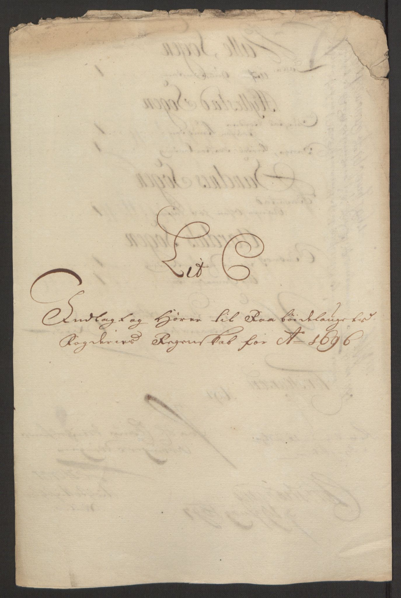 Rentekammeret inntil 1814, Reviderte regnskaper, Fogderegnskap, AV/RA-EA-4092/R40/L2444: Fogderegnskap Råbyggelag, 1693-1696, p. 320