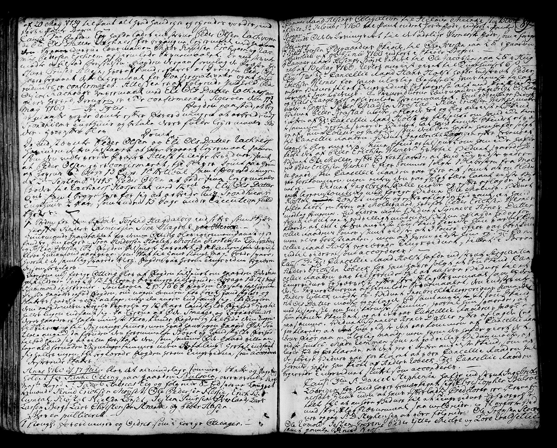Romsdal sorenskriveri, SAT/A-4149/1/1/1A/L0014: Tingbok, 1757-1765, p. 89