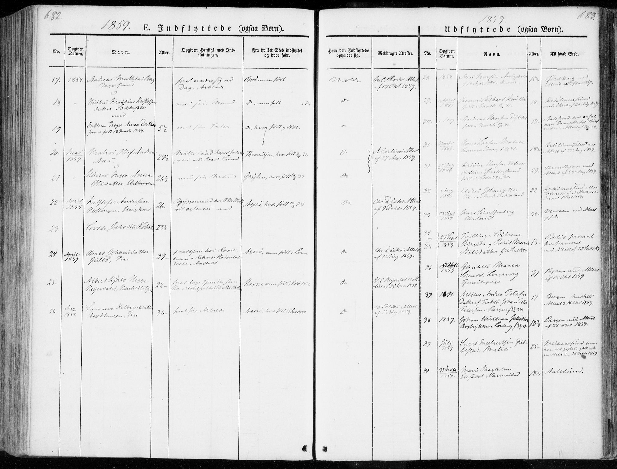 Ministerialprotokoller, klokkerbøker og fødselsregistre - Møre og Romsdal, SAT/A-1454/558/L0689: Parish register (official) no. 558A03, 1843-1872, p. 682-683