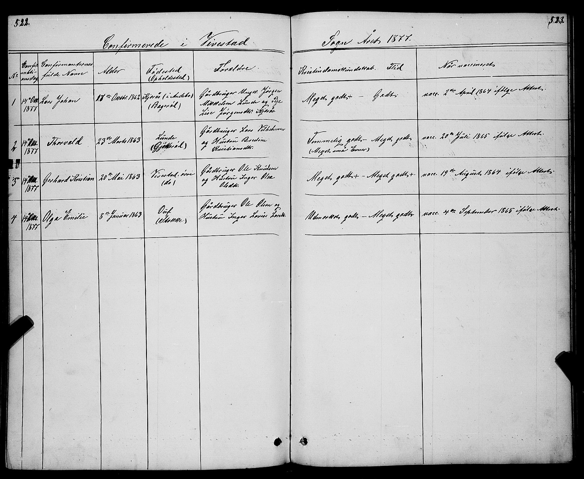 Ramnes kirkebøker, AV/SAKO-A-314/G/Gc/L0001: Parish register (copy) no. III 1, 1869-1903, p. 522-523