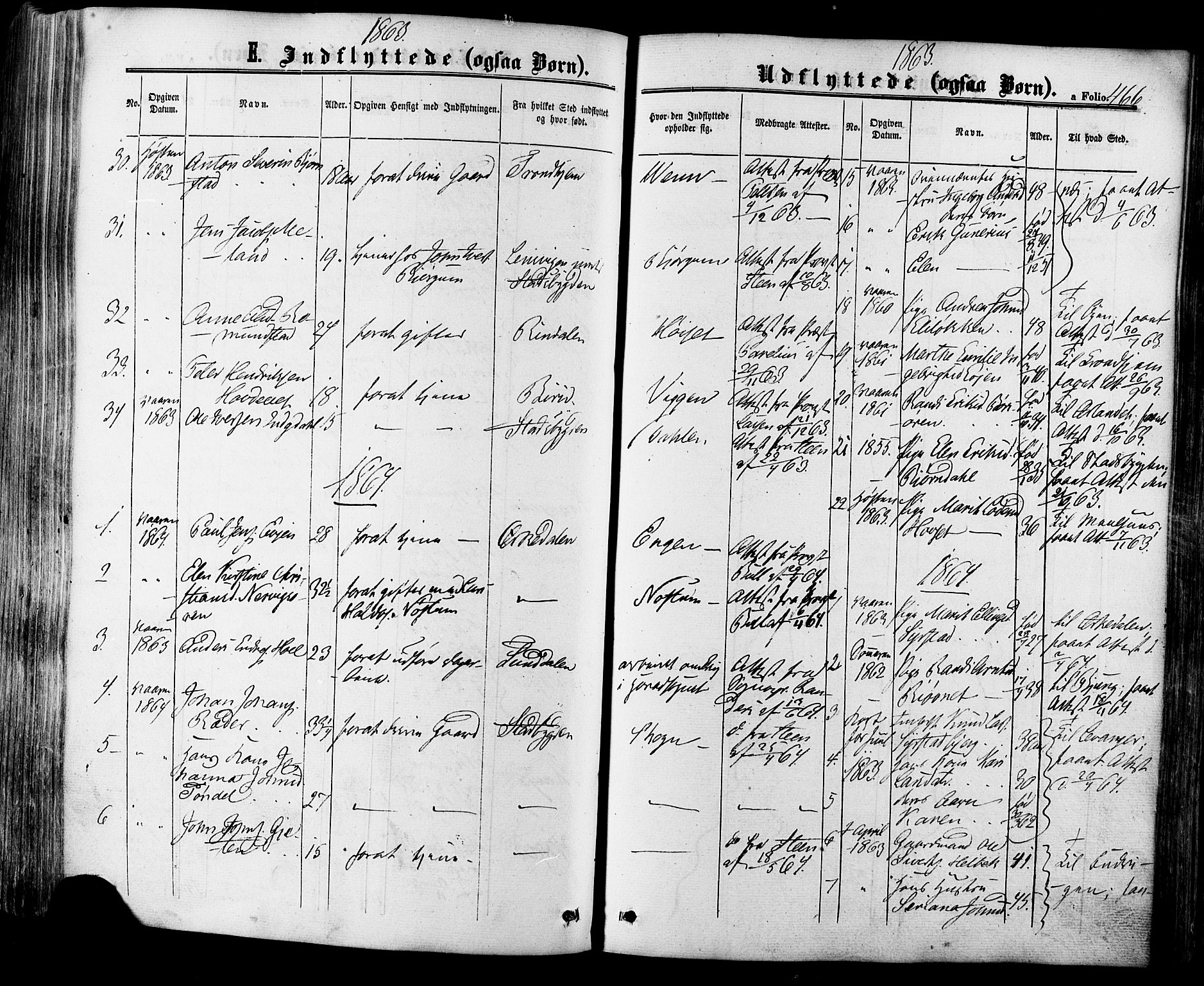 Ministerialprotokoller, klokkerbøker og fødselsregistre - Sør-Trøndelag, AV/SAT-A-1456/665/L0772: Parish register (official) no. 665A07, 1856-1878, p. 466