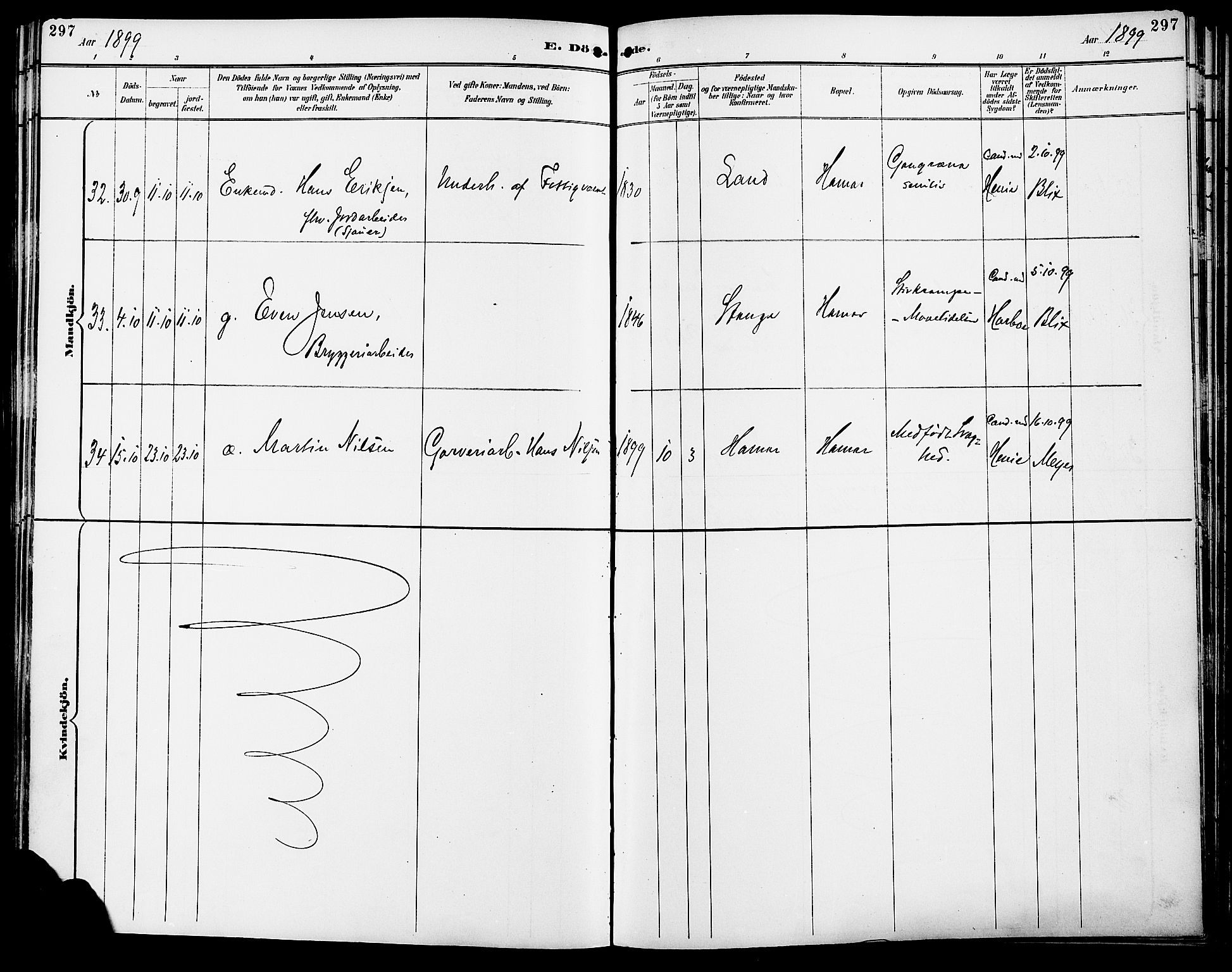 Vang prestekontor, Hedmark, AV/SAH-PREST-008/H/Ha/Haa/L0017: Parish register (official) no. 17, 1890-1899, p. 297