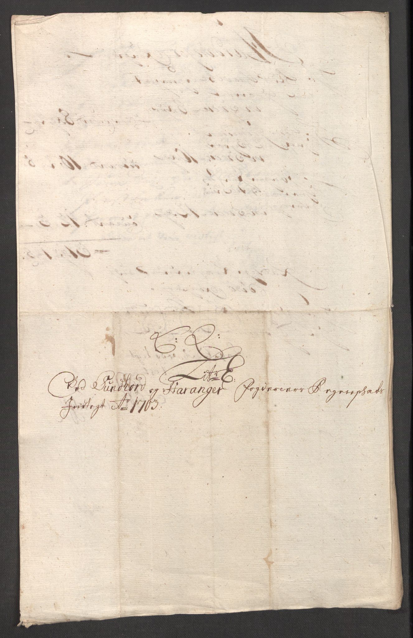 Rentekammeret inntil 1814, Reviderte regnskaper, Fogderegnskap, RA/EA-4092/R48/L2981: Fogderegnskap Sunnhordland og Hardanger, 1703, p. 151