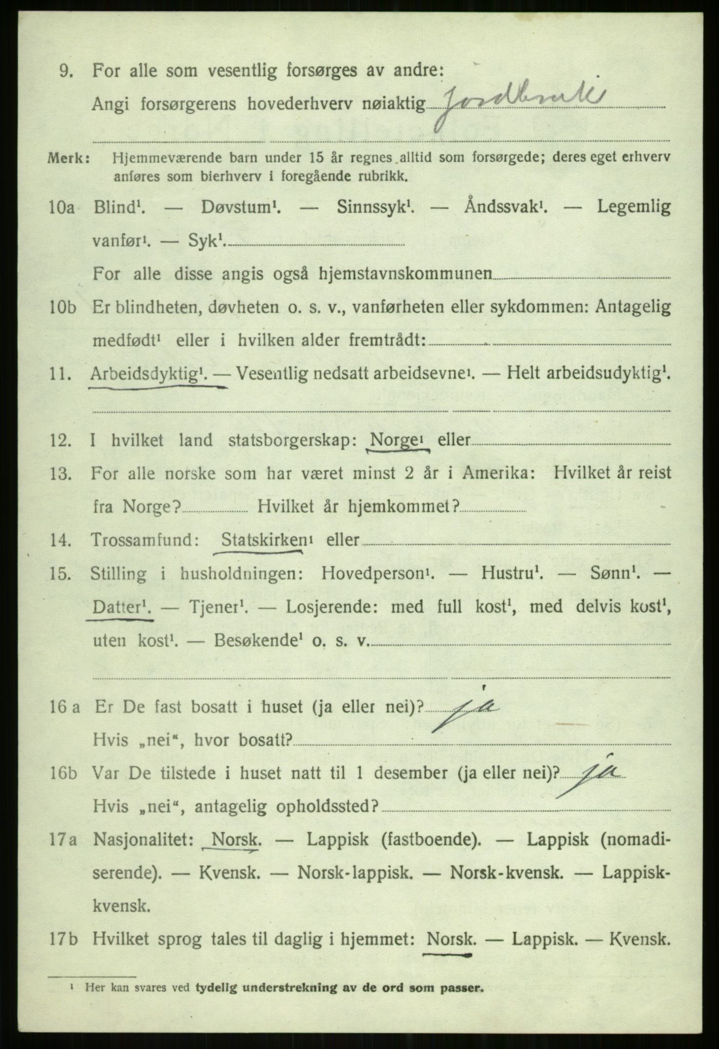 SATØ, 1920 census for Tromsøysund, 1920, p. 2371