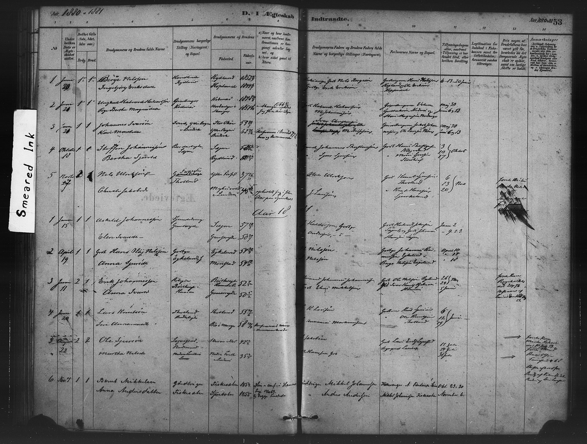 Alversund Sokneprestembete, SAB/A-73901/H/Ha/Haa/Haad/L0001: Parish register (official) no. D 1, 1880-1898, p. 53