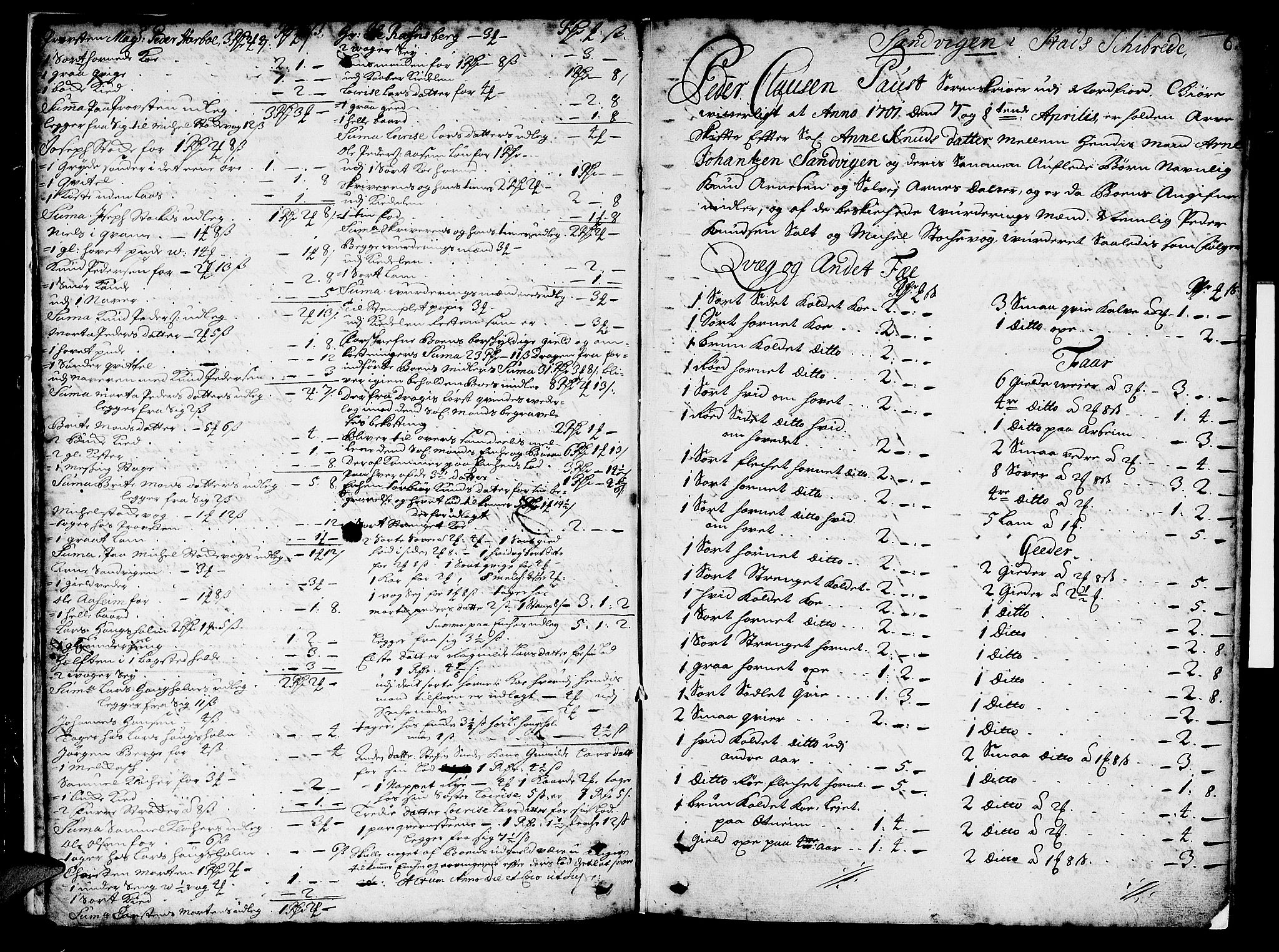Nordfjord sorenskriveri, AV/SAB-A-2801/1/04/04a/L0002a: Skifteprotokollar, 1701-1703, p. 5b-6a