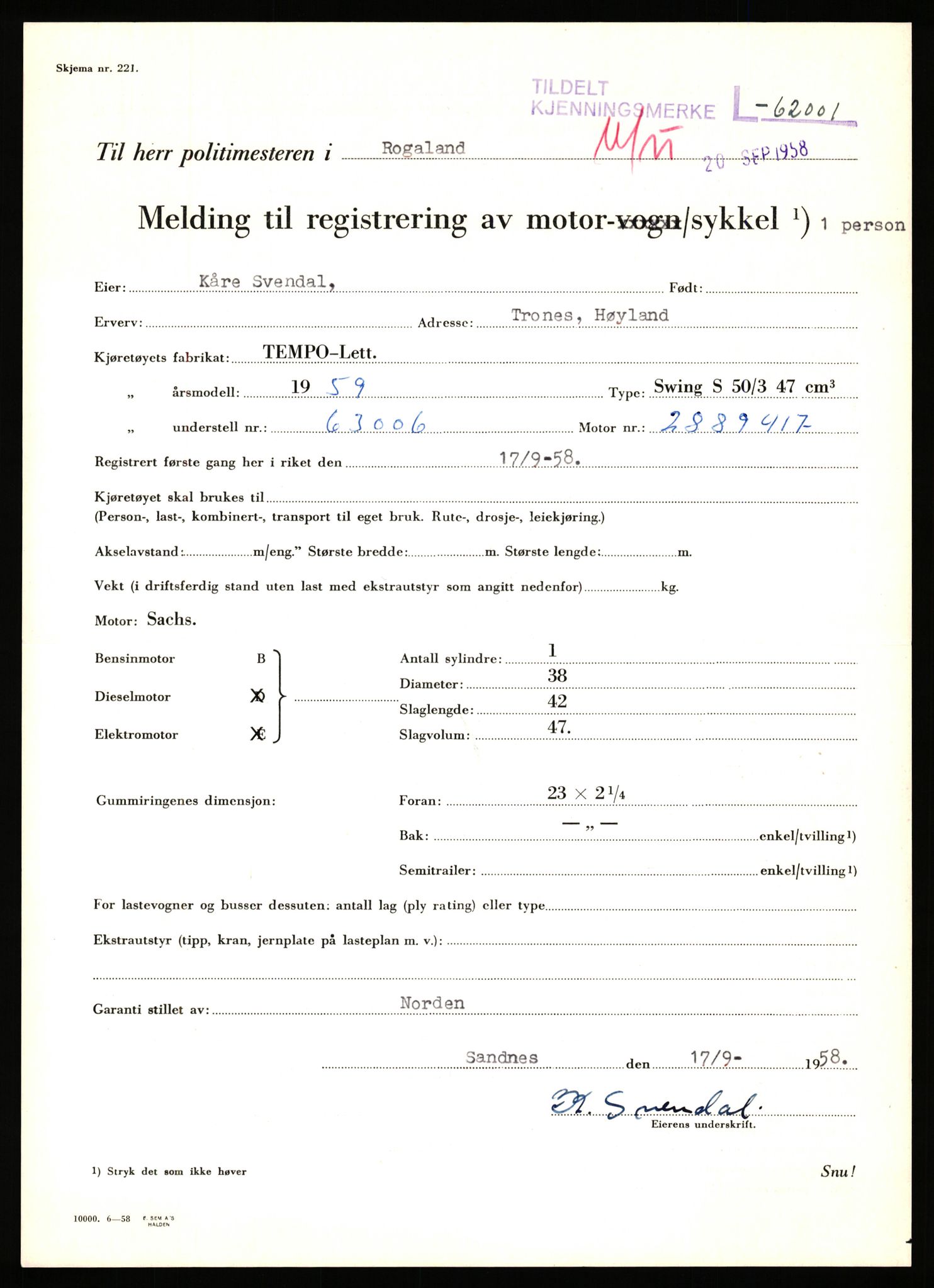 Stavanger trafikkstasjon, AV/SAST-A-101942/0/F/L0062: L-62000 - L-62699, 1930-1971, p. 3