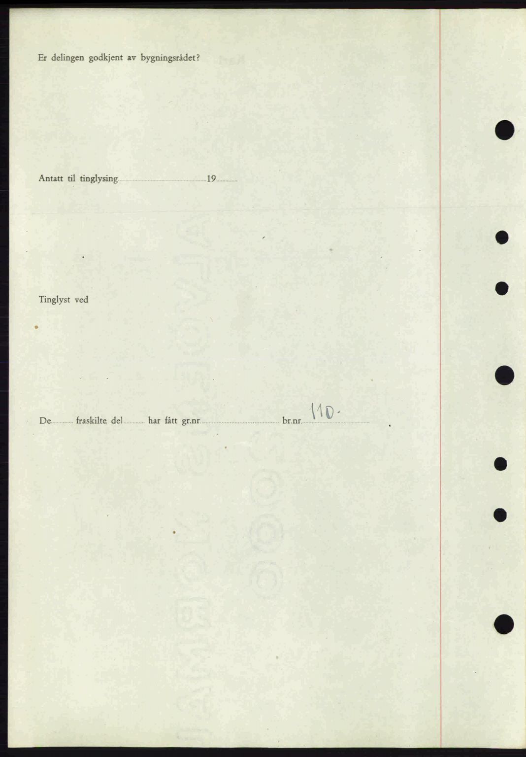 Tønsberg sorenskriveri, AV/SAKO-A-130/G/Ga/Gaa/L0013: Mortgage book no. A13, 1943-1943, Diary no: : 970/1943