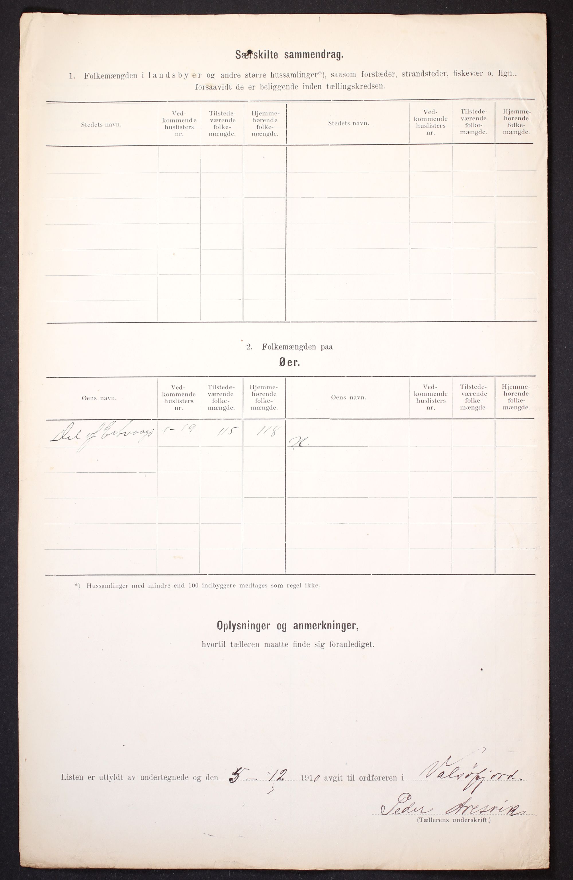 RA, 1910 census for Valsøyfjord, 1910, p. 18