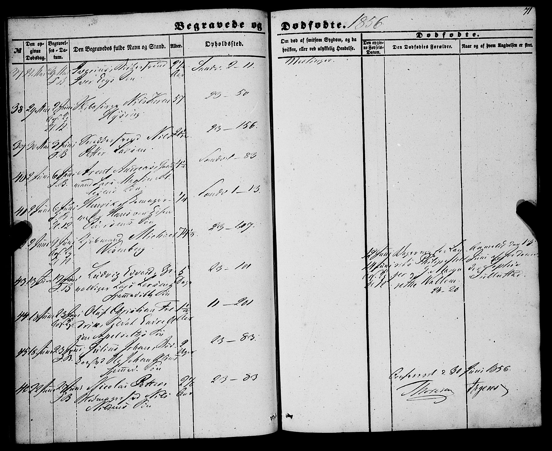 Korskirken sokneprestembete, AV/SAB-A-76101/H/Haa: Parish register (official) no. E 2, 1848-1862, p. 71