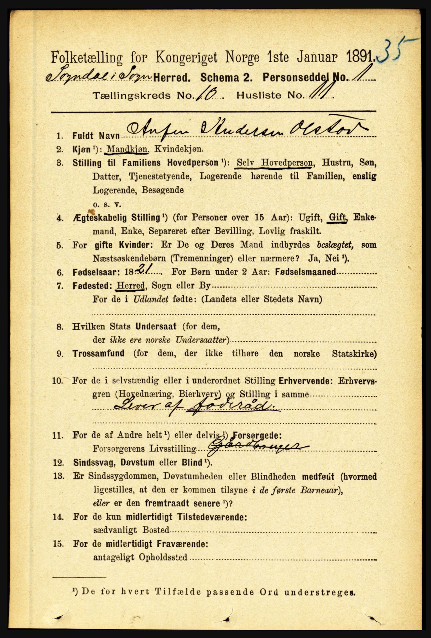 RA, 1891 census for 1420 Sogndal, 1891, p. 4013