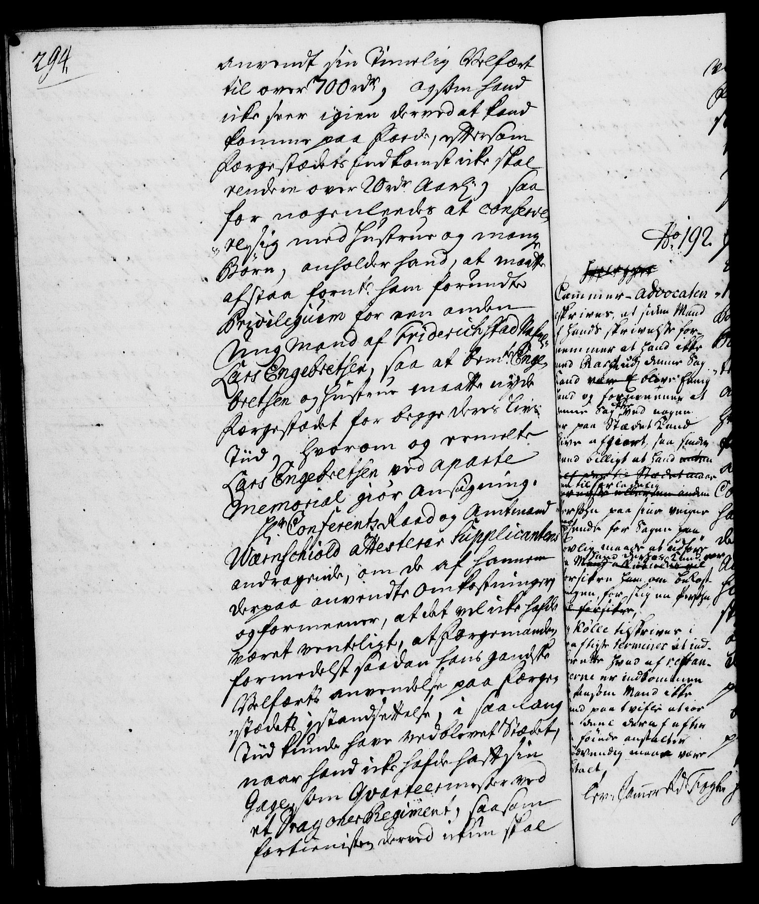 Rentekammeret, Kammerkanselliet, AV/RA-EA-3111/G/Gh/Gha/L0021: Norsk ekstraktmemorialprotokoll (merket RK 53.66), 1739, p. 294