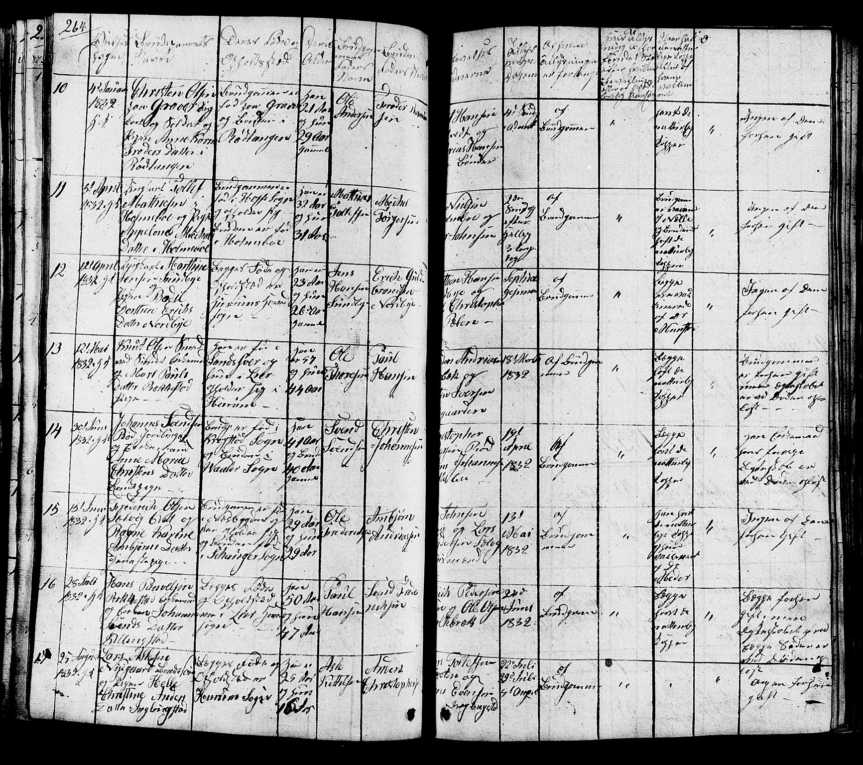 Hurum kirkebøker, AV/SAKO-A-229/G/Ga/L0002: Parish register (copy) no. I 2, 1827-1857, p. 264