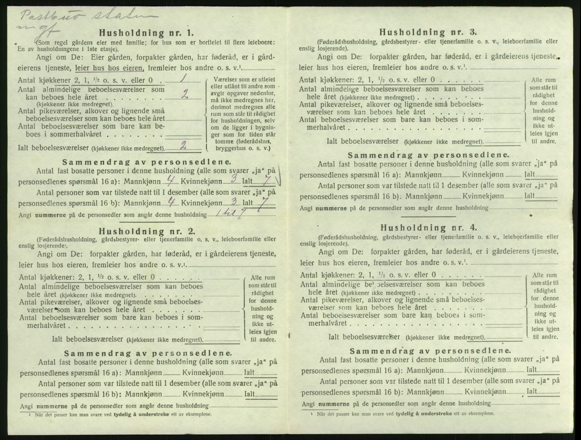 SAK, 1920 census for Froland, 1920, p. 760